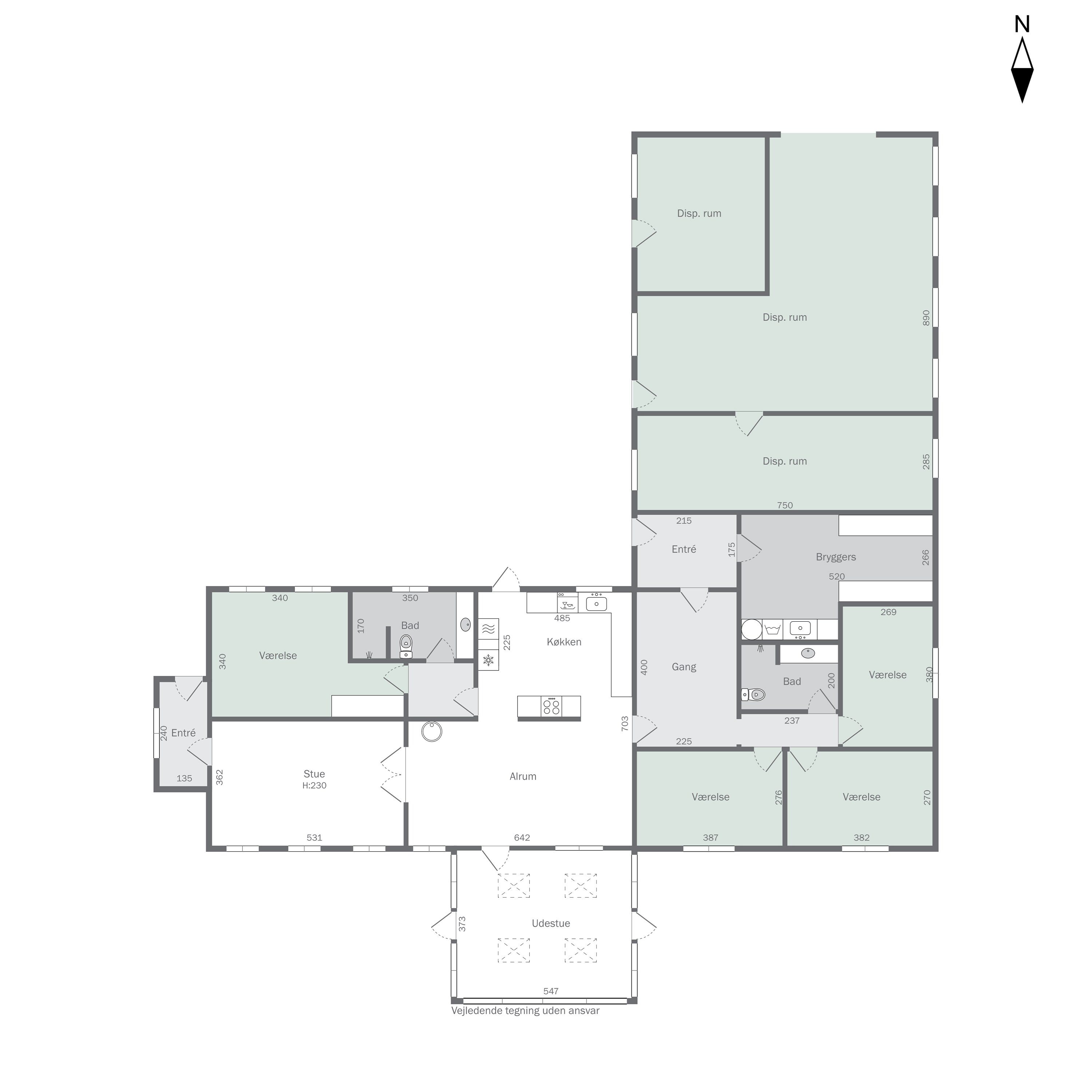 Plantegninger billede af Lerdrupvej 18, Gylling, 8300 Odder