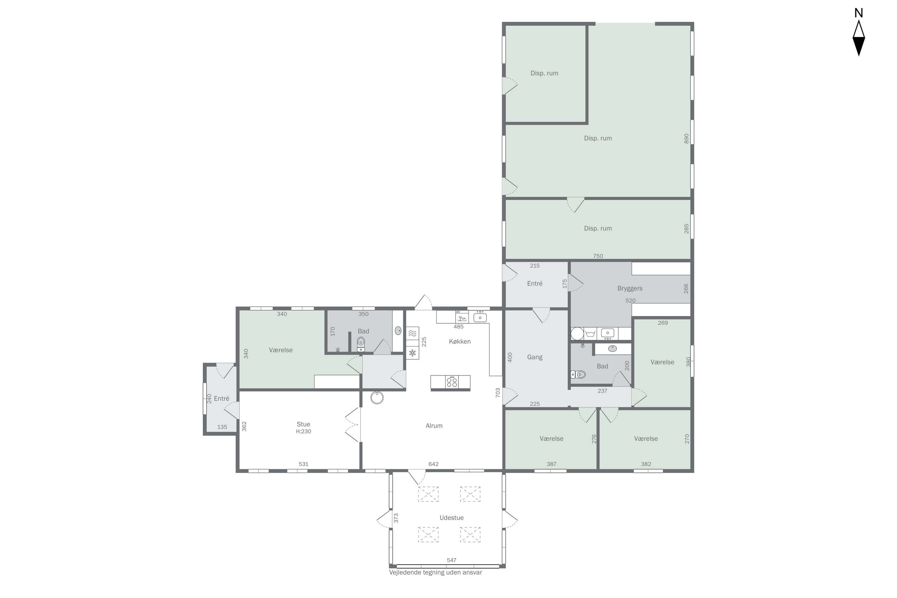 Plantegninger billede af Lerdrupvej 18, Gylling, 8300 Odder