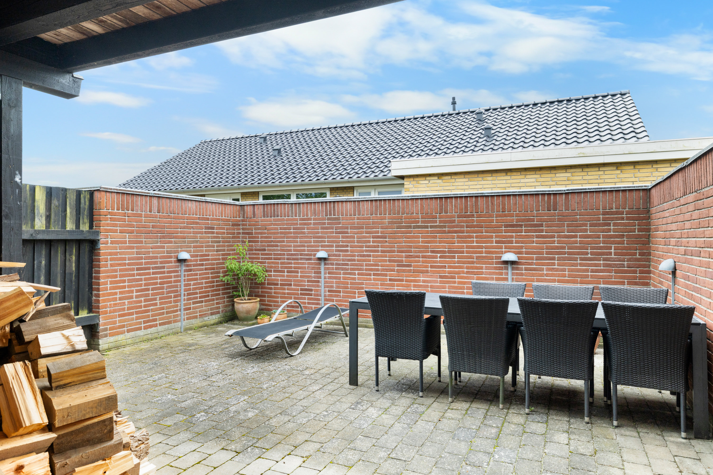 Fremhævet terrasse billede i fuldskærmstilstand. Billede af Saugstedlund 46, 5600 Faaborg