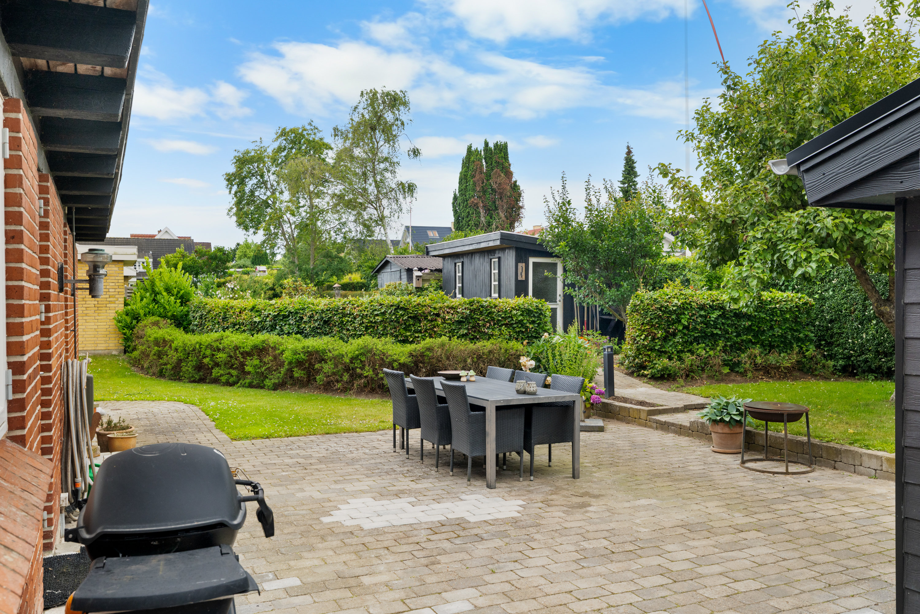 Fremhævet terrasse billede i fuldskærmstilstand. Billede af Saugstedlund 46, 5600 Faaborg