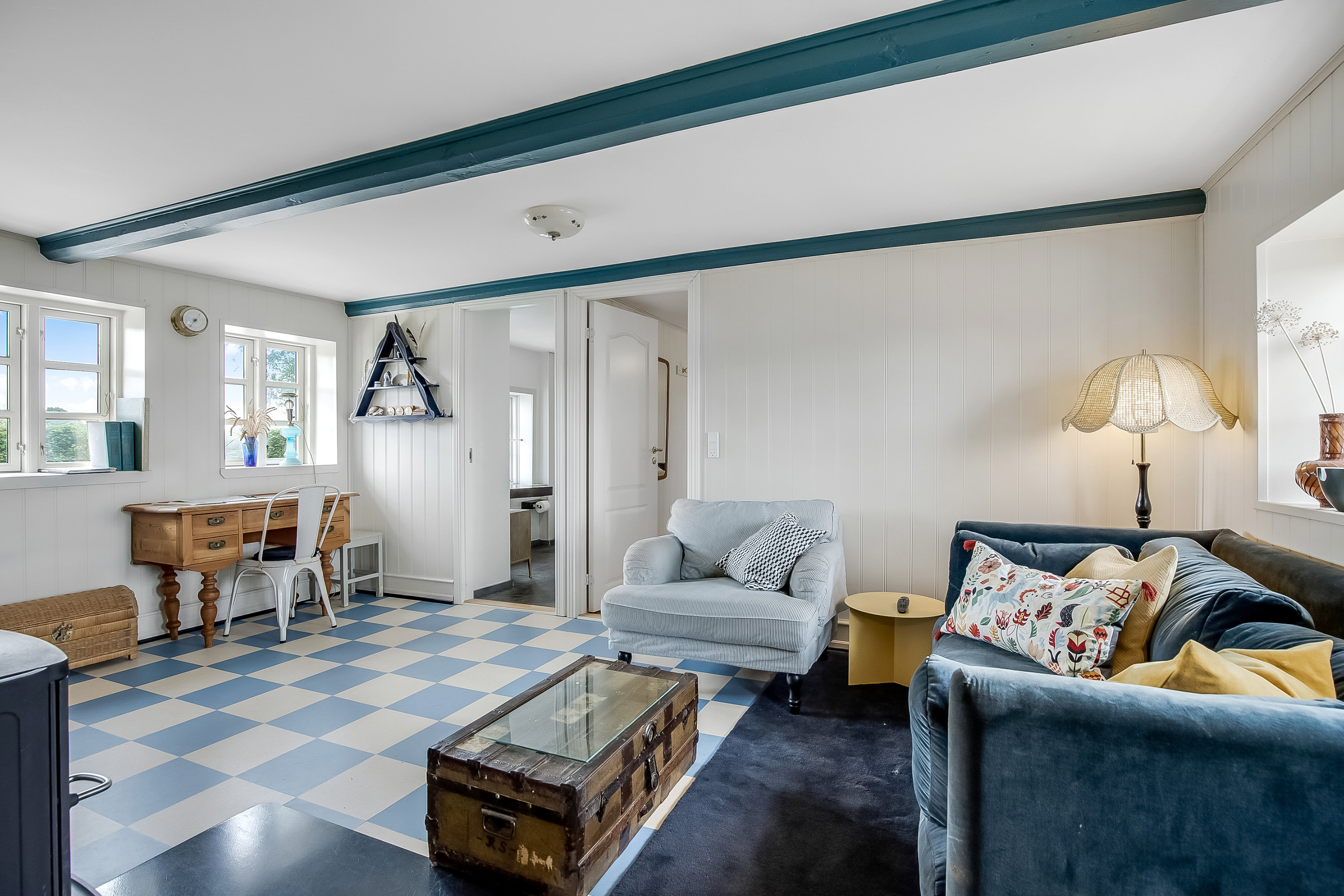 Fremhævet stue billede i fuldskærmstilstand. Billede af Gl. Ålbovej 24, 6092 Sønder Stenderup