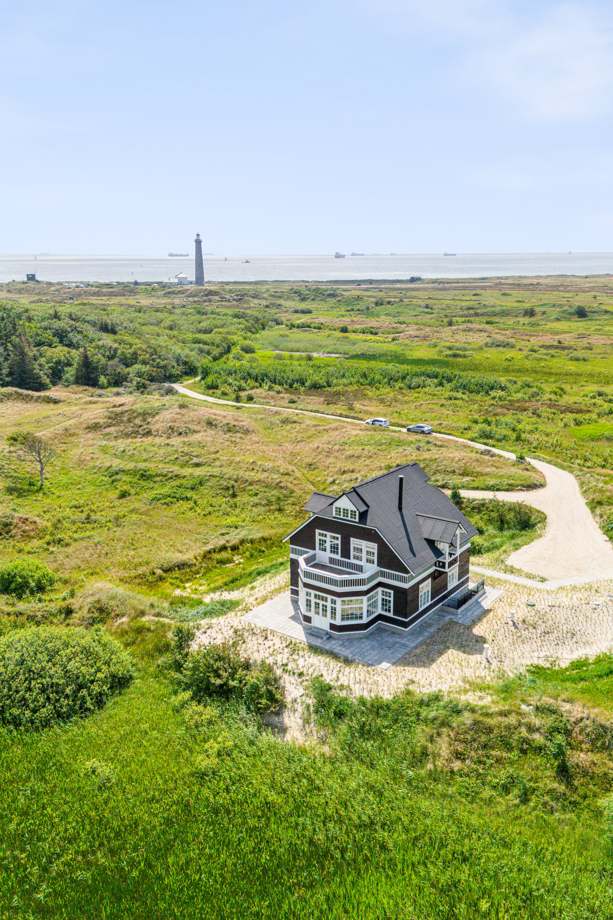 Fremhævet luftfoto billede i fuldskærmstilstand. Billede af Fyrvej 46, 9990 Skagen