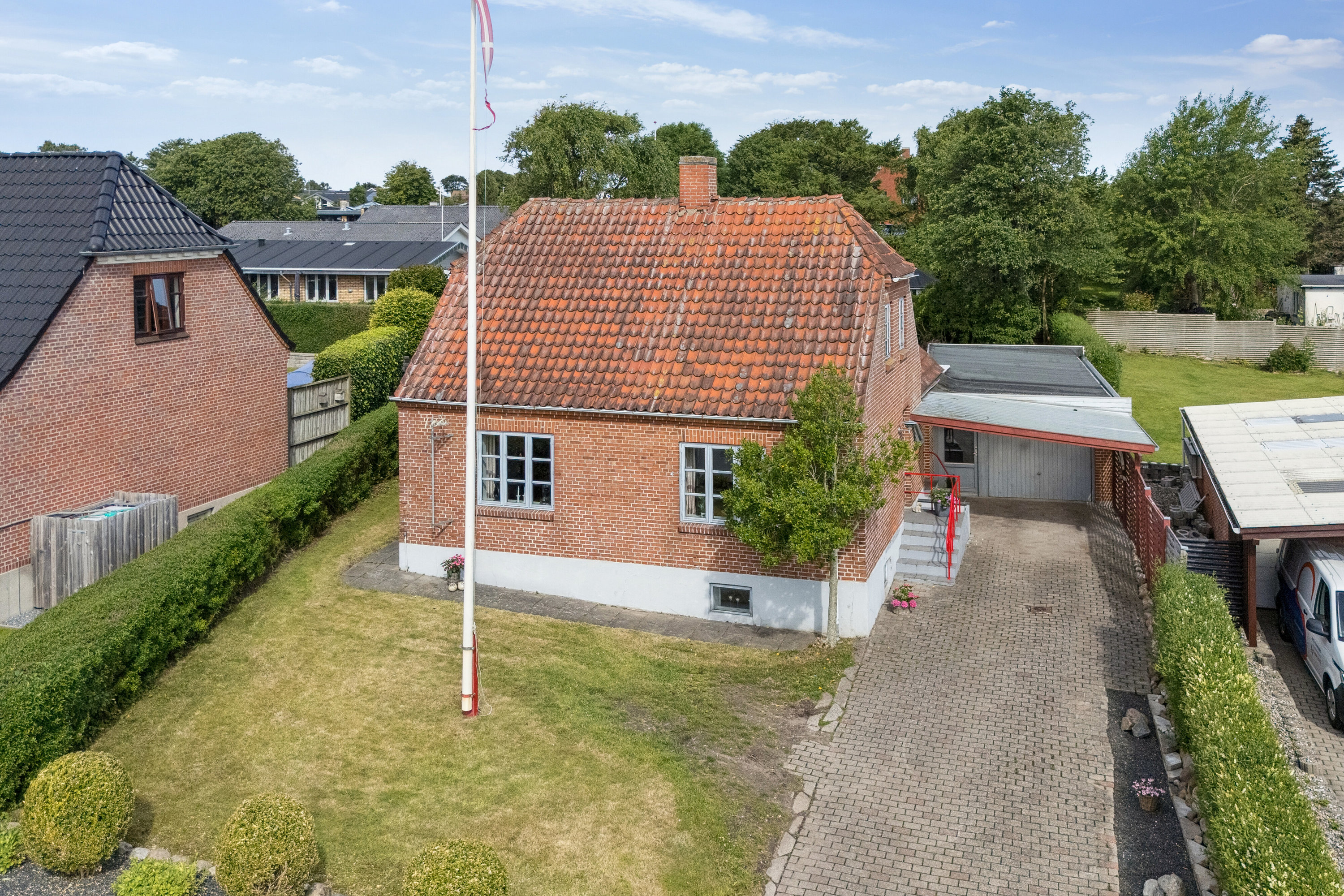 Fremhævet set fra vejen billede i fuldskærmstilstand. Billede af Winthersmøllevej 25, Tingstrup, 7700 Thisted