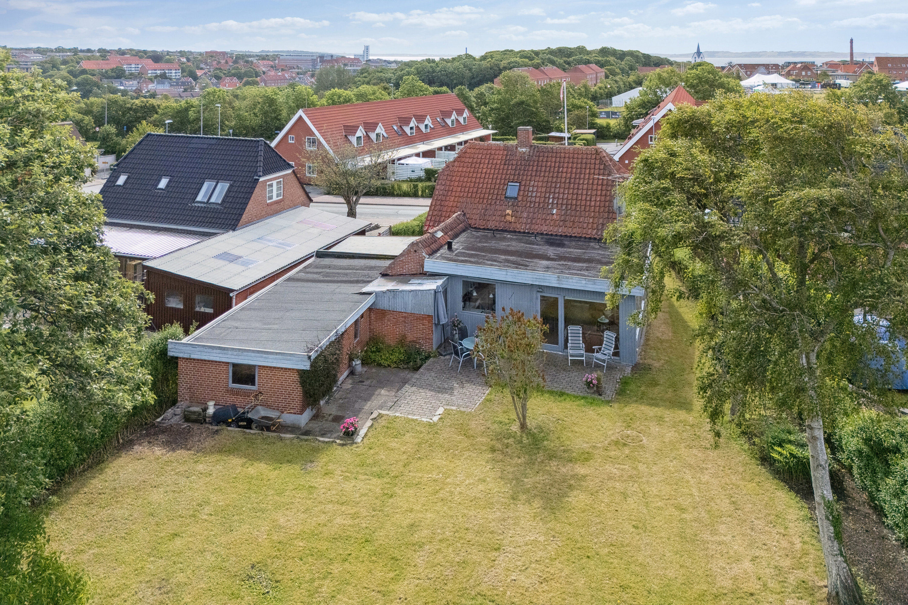 Miniaturebillede 1: set fra haven. Billede af Winthersmøllevej 25, Tingstrup, 7700 Thisted