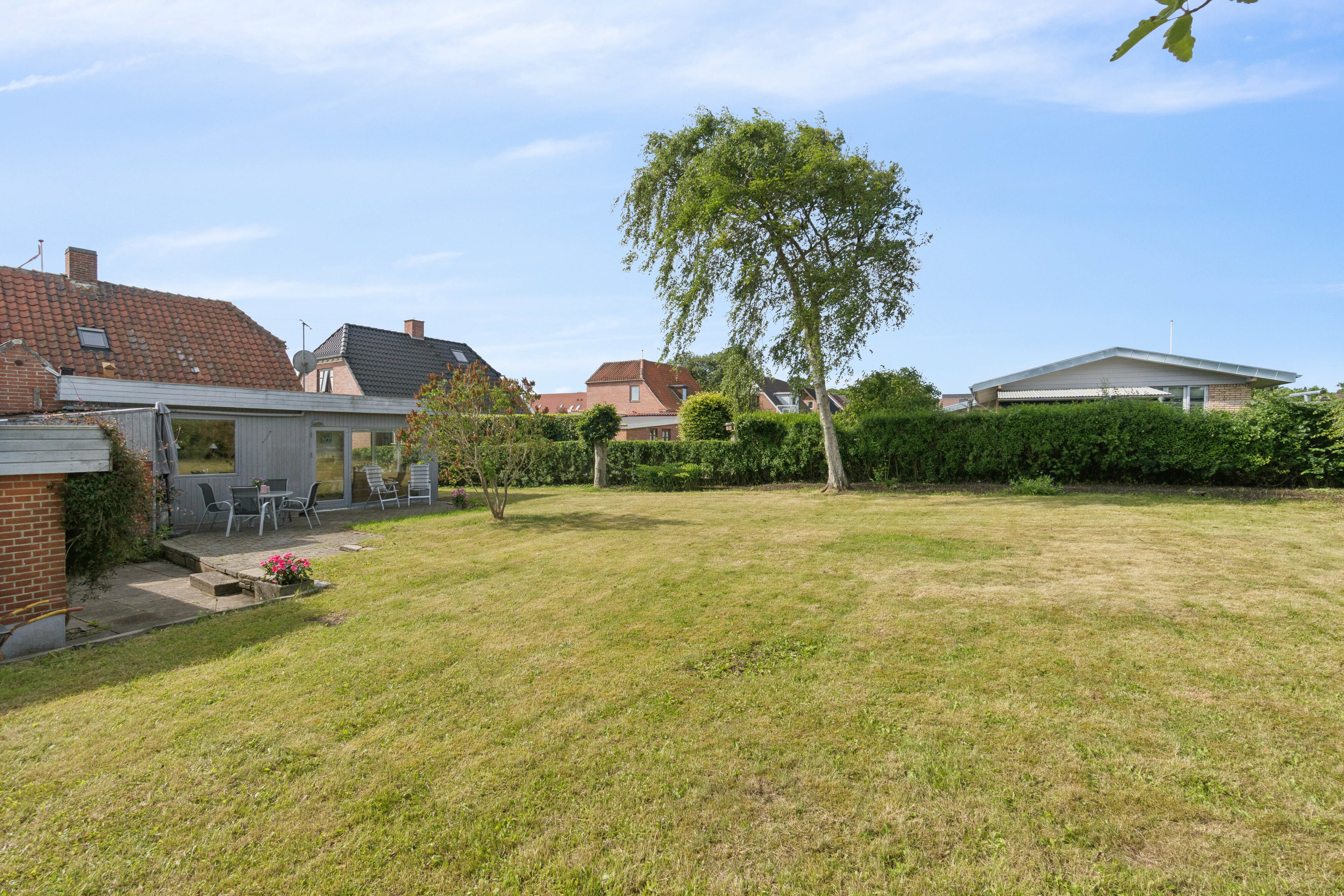 Fremhævet set fra haven billede i fuldskærmstilstand. Billede af Winthersmøllevej 25, Tingstrup, 7700 Thisted