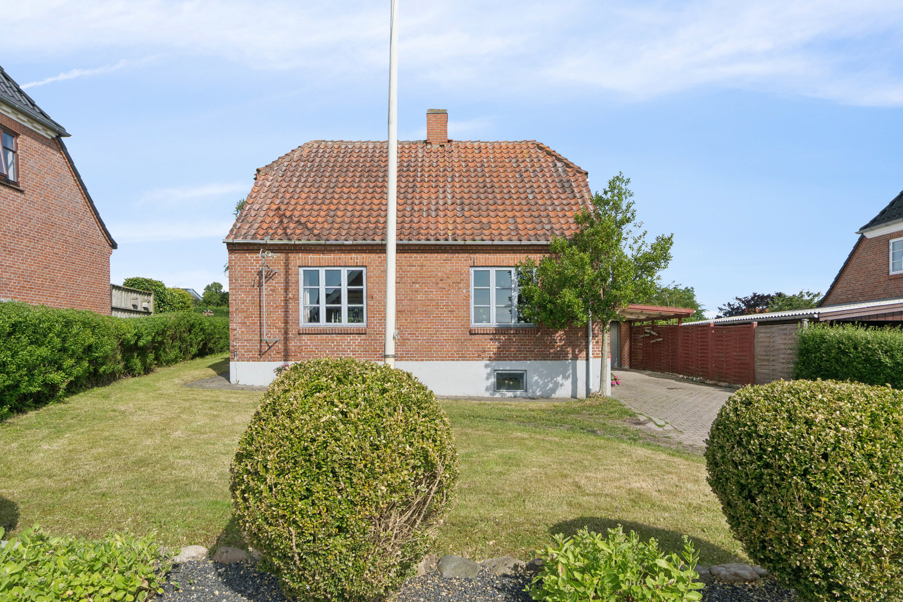 Fremhævet set fra haven billede i fuldskærmstilstand. Billede af Winthersmøllevej 25, Tingstrup, 7700 Thisted