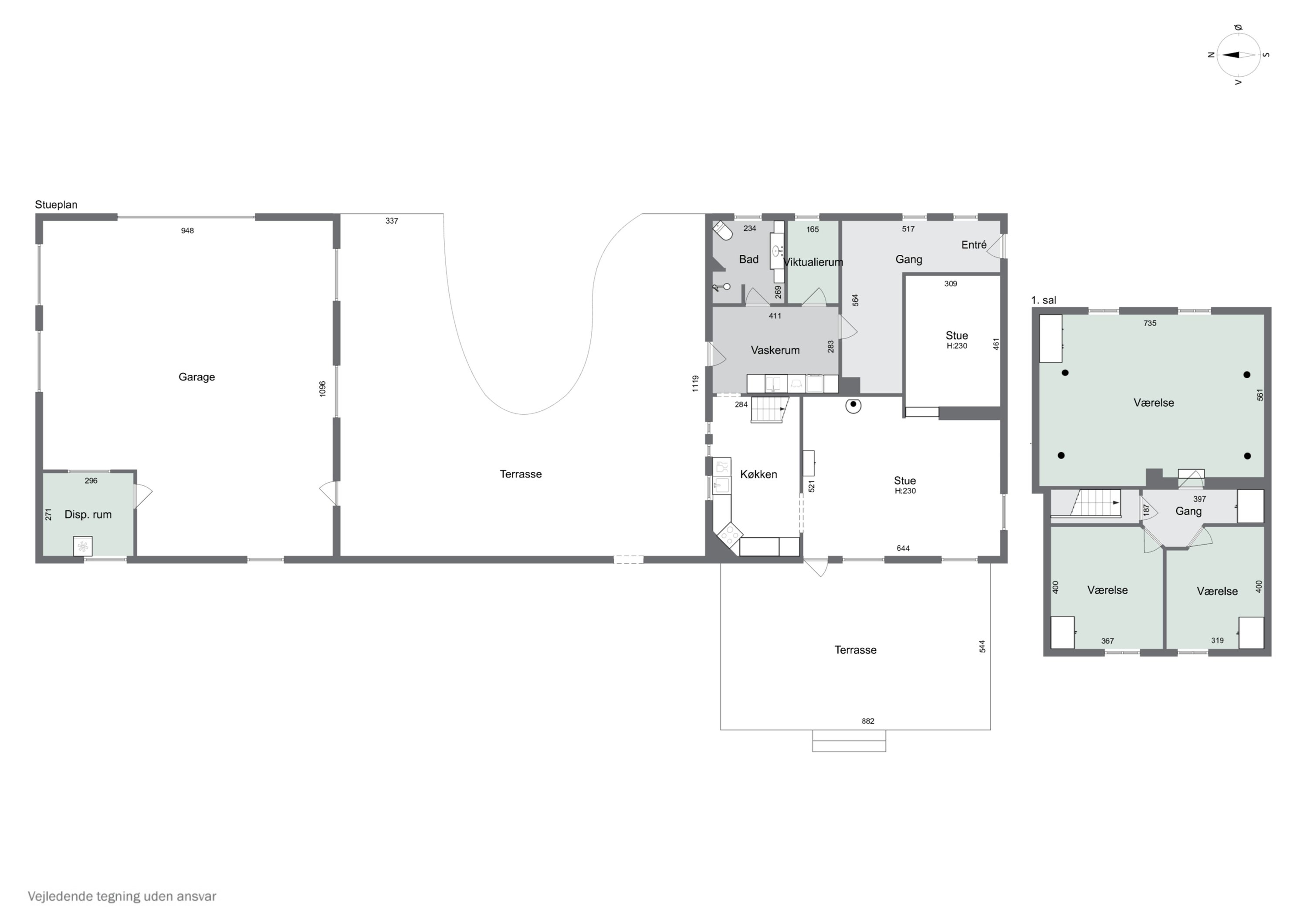 Plantegninger billede af Pletvej 135, Mosbjerg, 9870 Sindal
