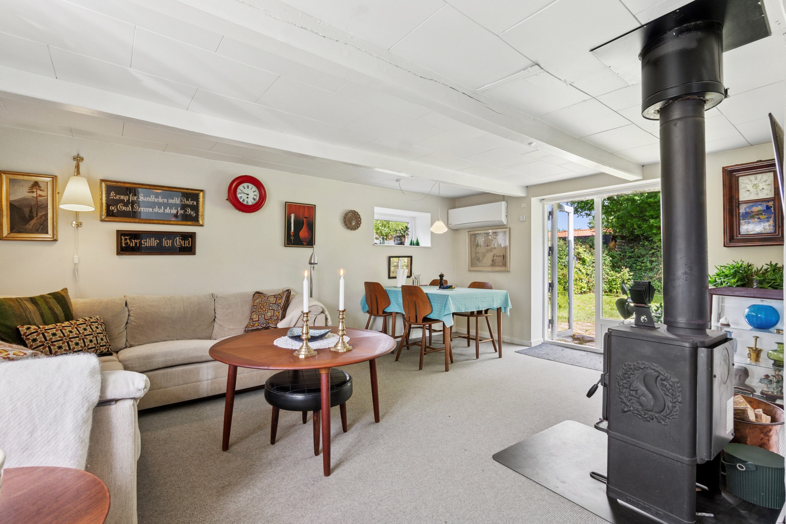 Fremhævet stue billede i fuldskærmstilstand. Billede af Borgergade 36, Koldby, 7752 Snedsted