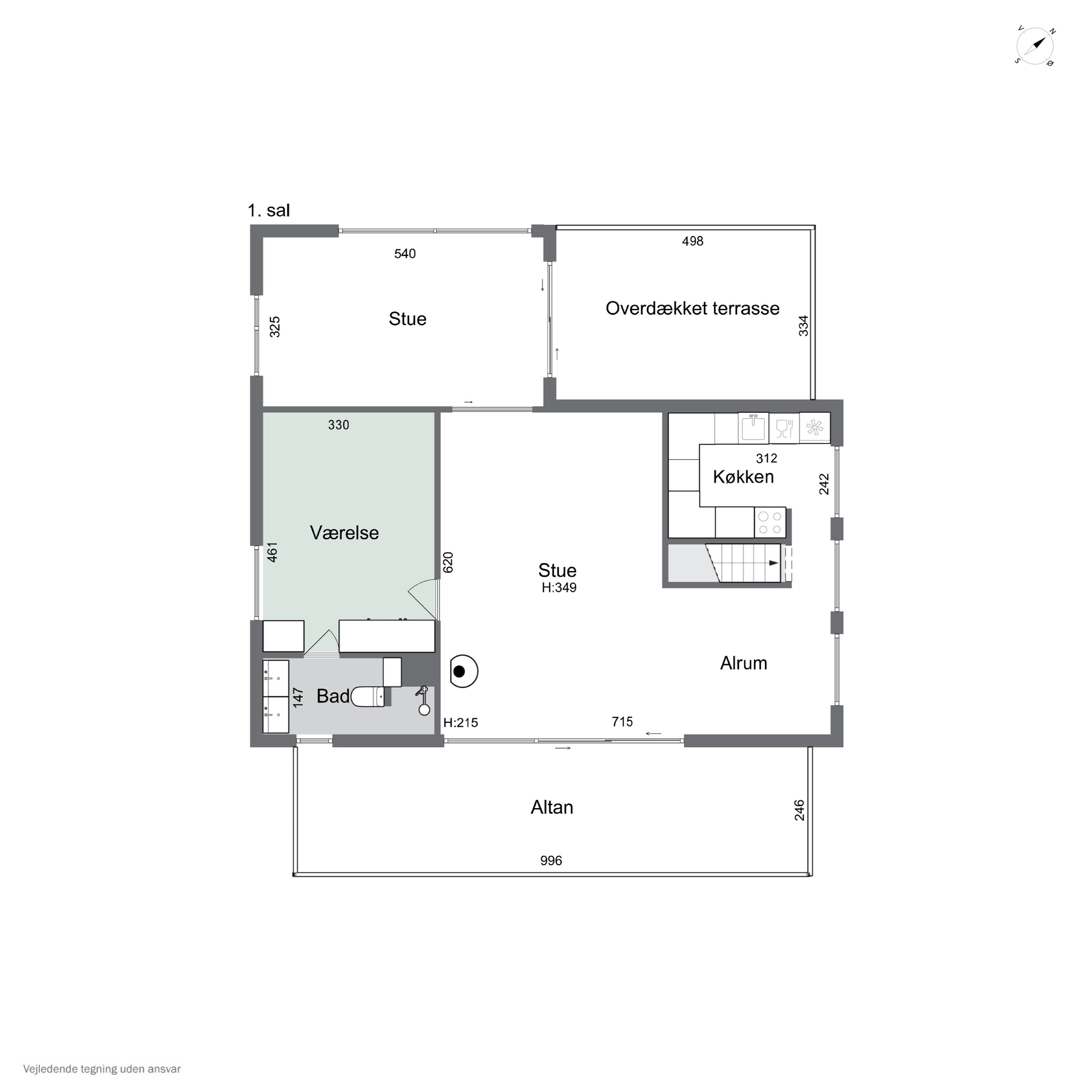 Plantegninger billede af Vibo Strandvej 11, 4500 Nykøbing Sj