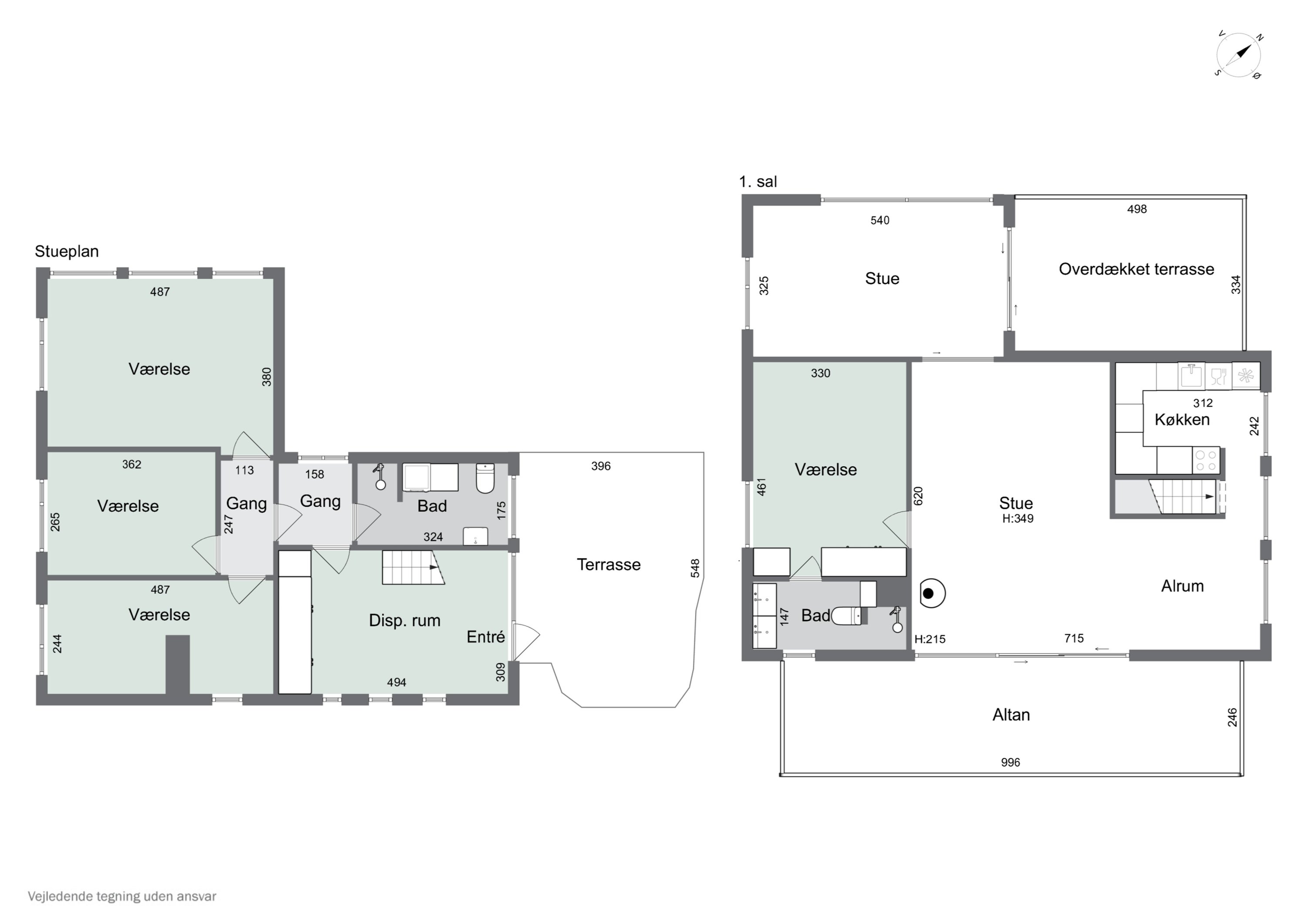 Plantegninger billede af Vibo Strandvej 11, 4500 Nykøbing Sj