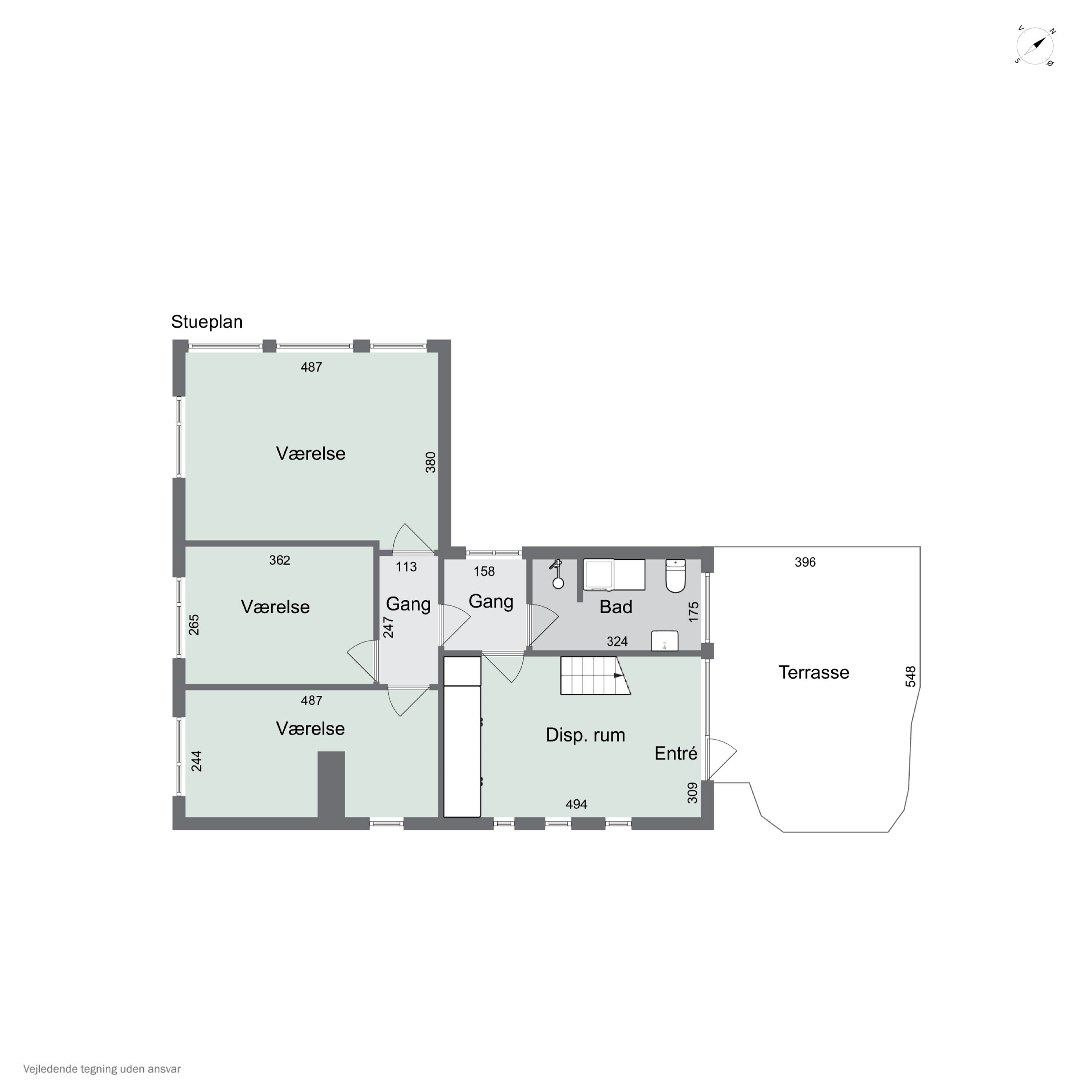 Plantegninger billede af Vibo Strandvej 11, 4500 Nykøbing Sj