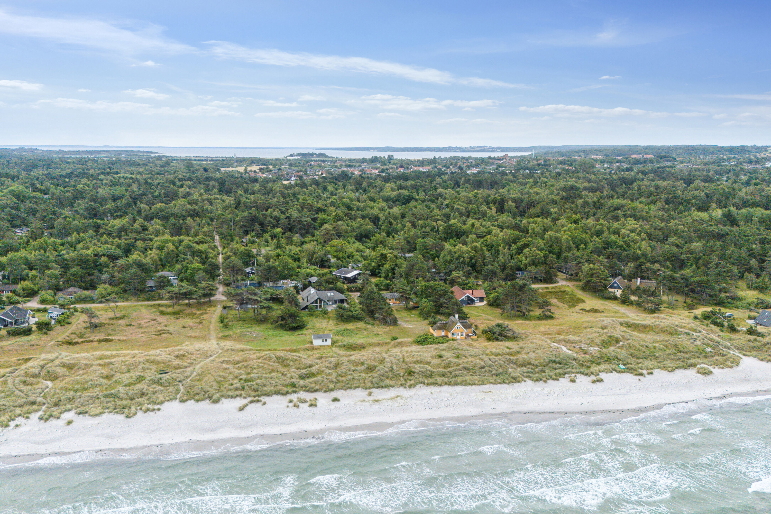 Fremhævet luftfoto billede i fuldskærmstilstand. Billede af Vibo Strandvej 11, 4500 Nykøbing Sj