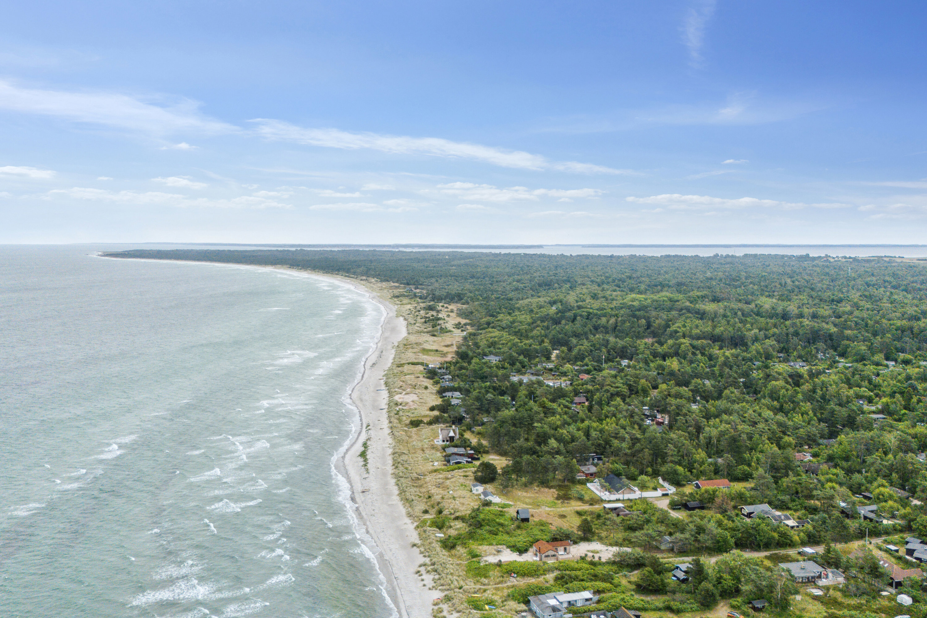 Fremhævet luftfoto billede i fuldskærmstilstand. Billede af Vibo Strandvej 11, 4500 Nykøbing Sj