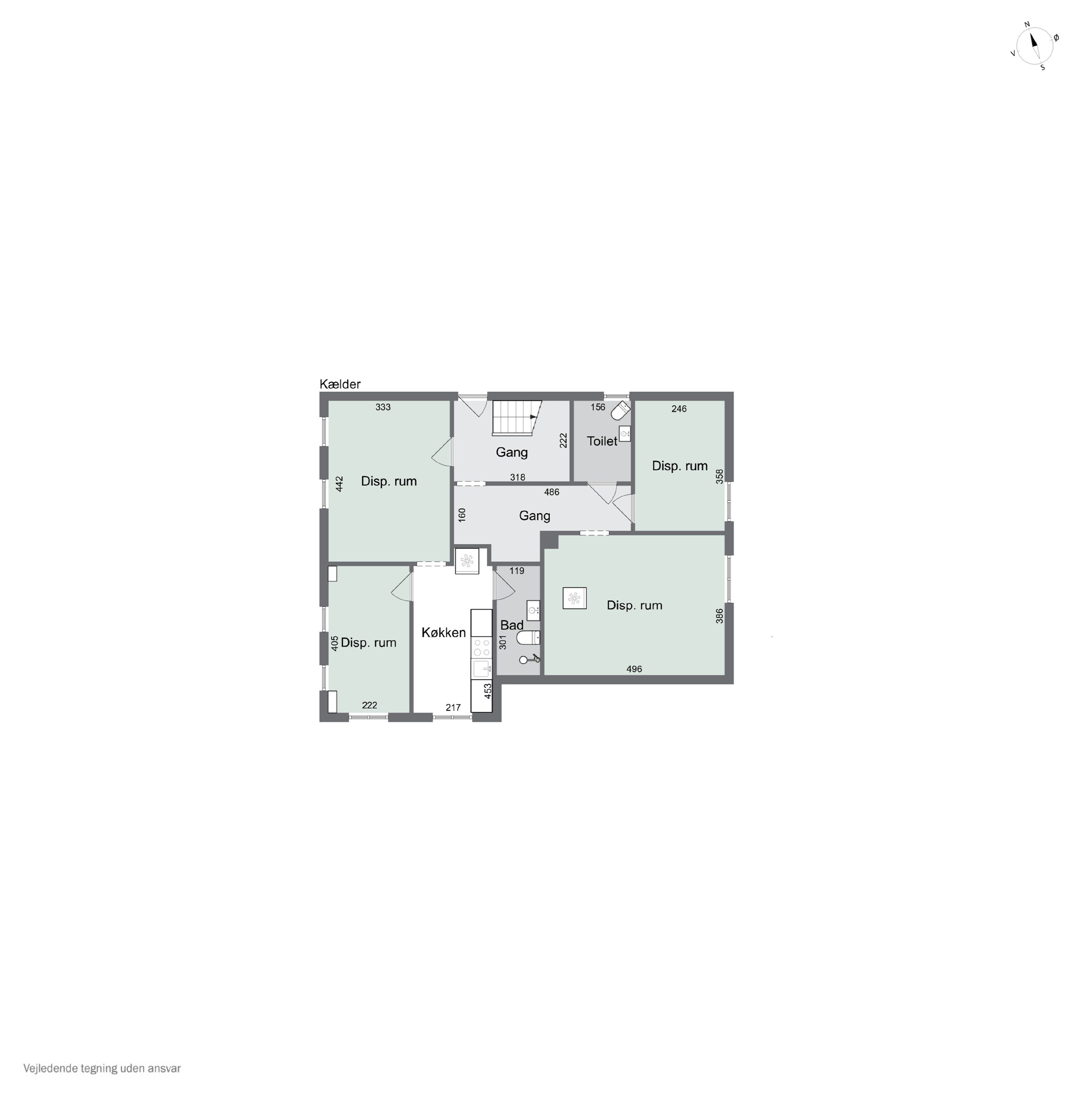 Plantegninger billede af Frederiksberggade 53, 8600 Silkeborg