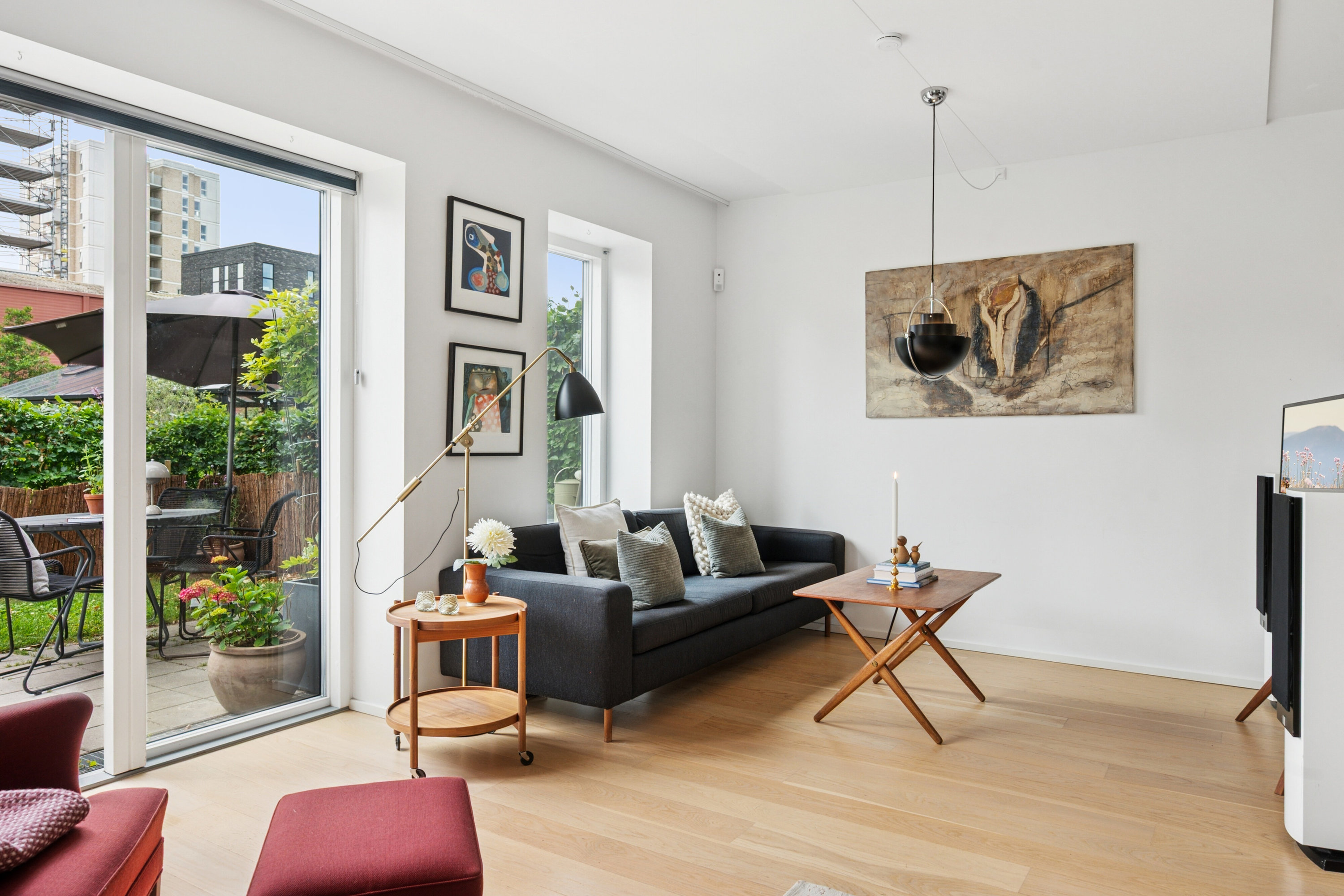 Fremhævet stue billede i fuldskærmstilstand. Billede af Amager Strandvej 118A, 2300 København S