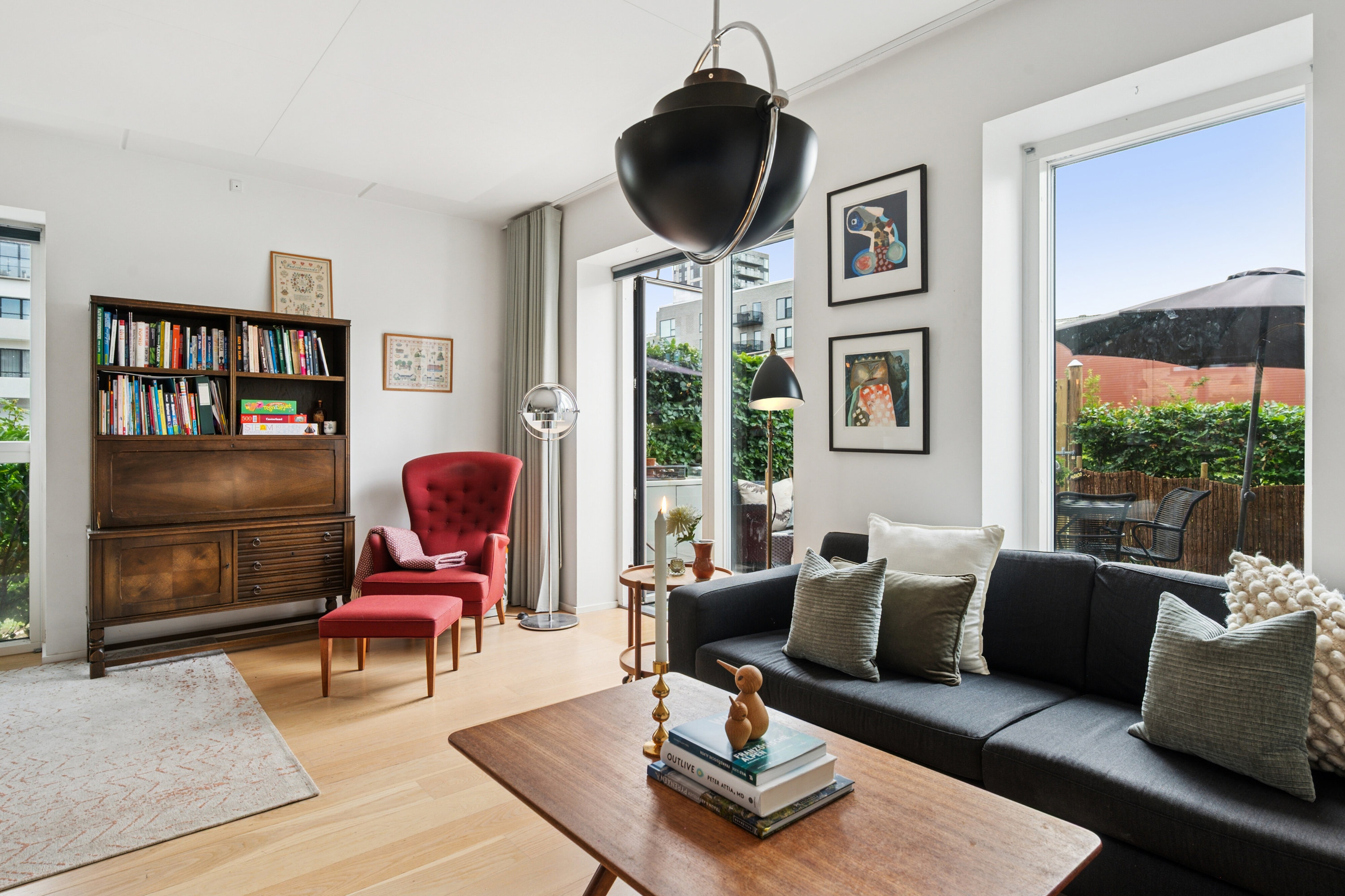 Fremhævet stue billede i fuldskærmstilstand. Billede af Amager Strandvej 118A, 2300 København S