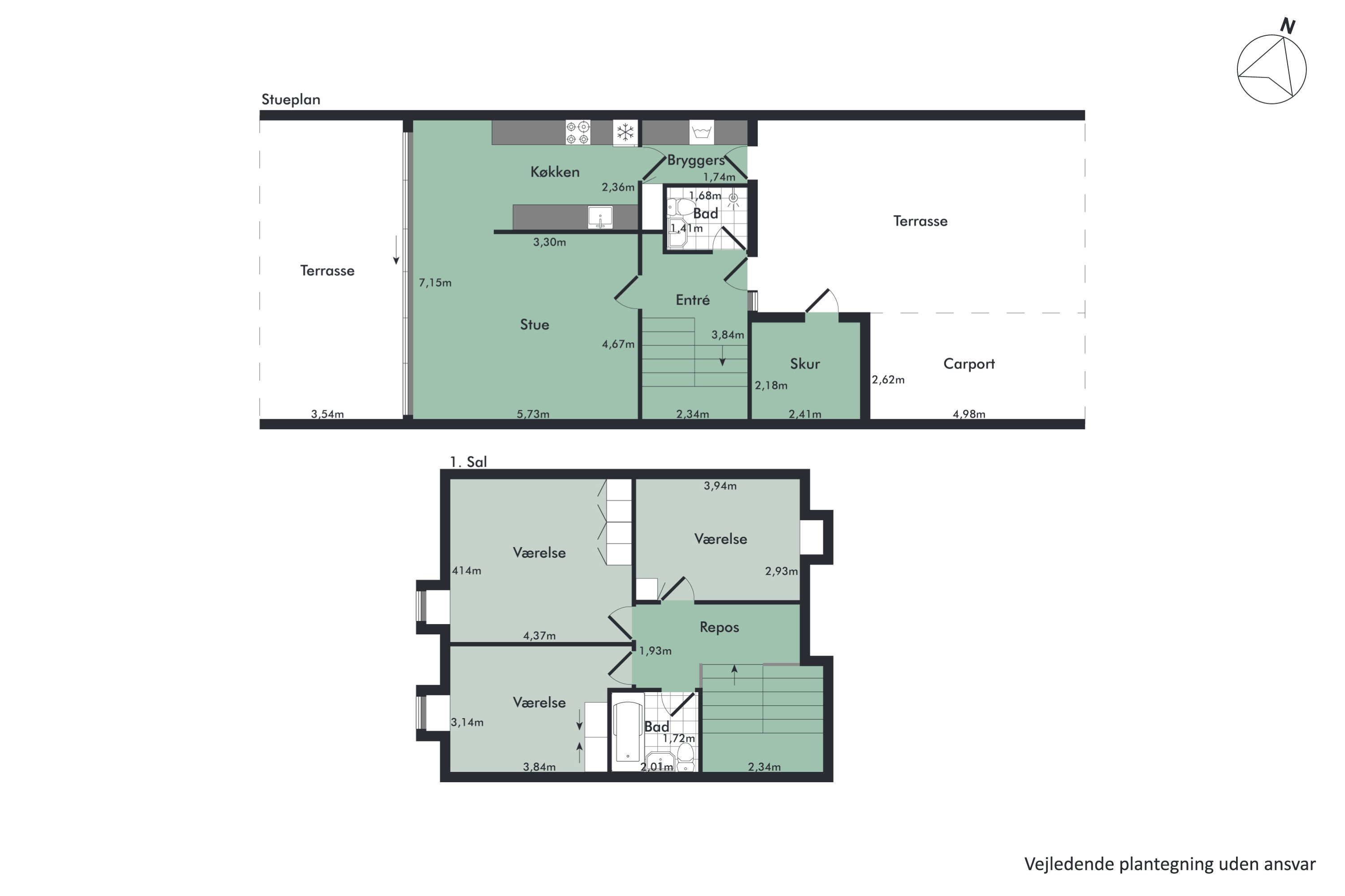 Plantegninger billede af Hybenvej 87, 7800 Skive