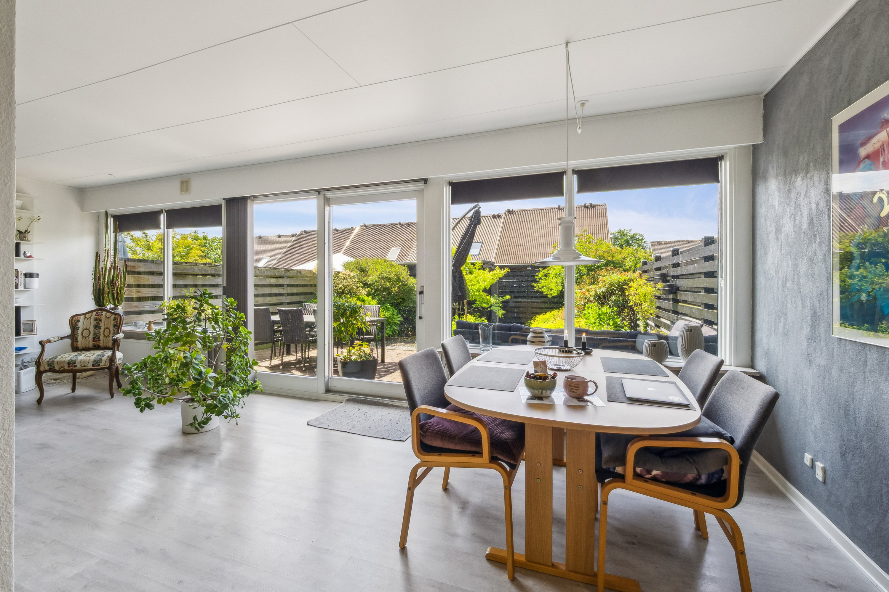 Fremhævet udestue billede i fuldskærmstilstand. Billede af Hybenvej 87, 7800 Skive