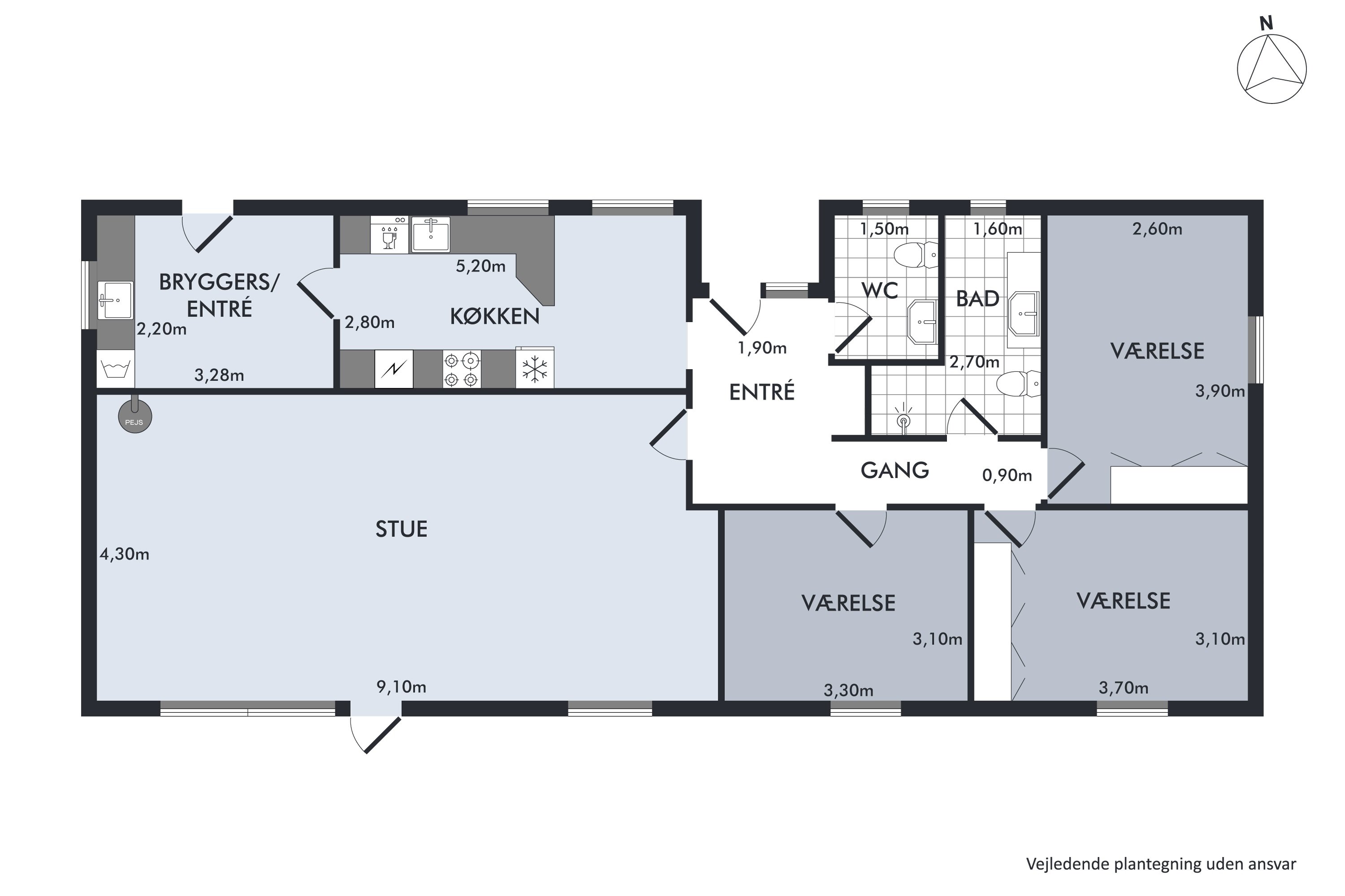 Plantegninger billede af Parallelvej 20, 9982 Ålbæk
