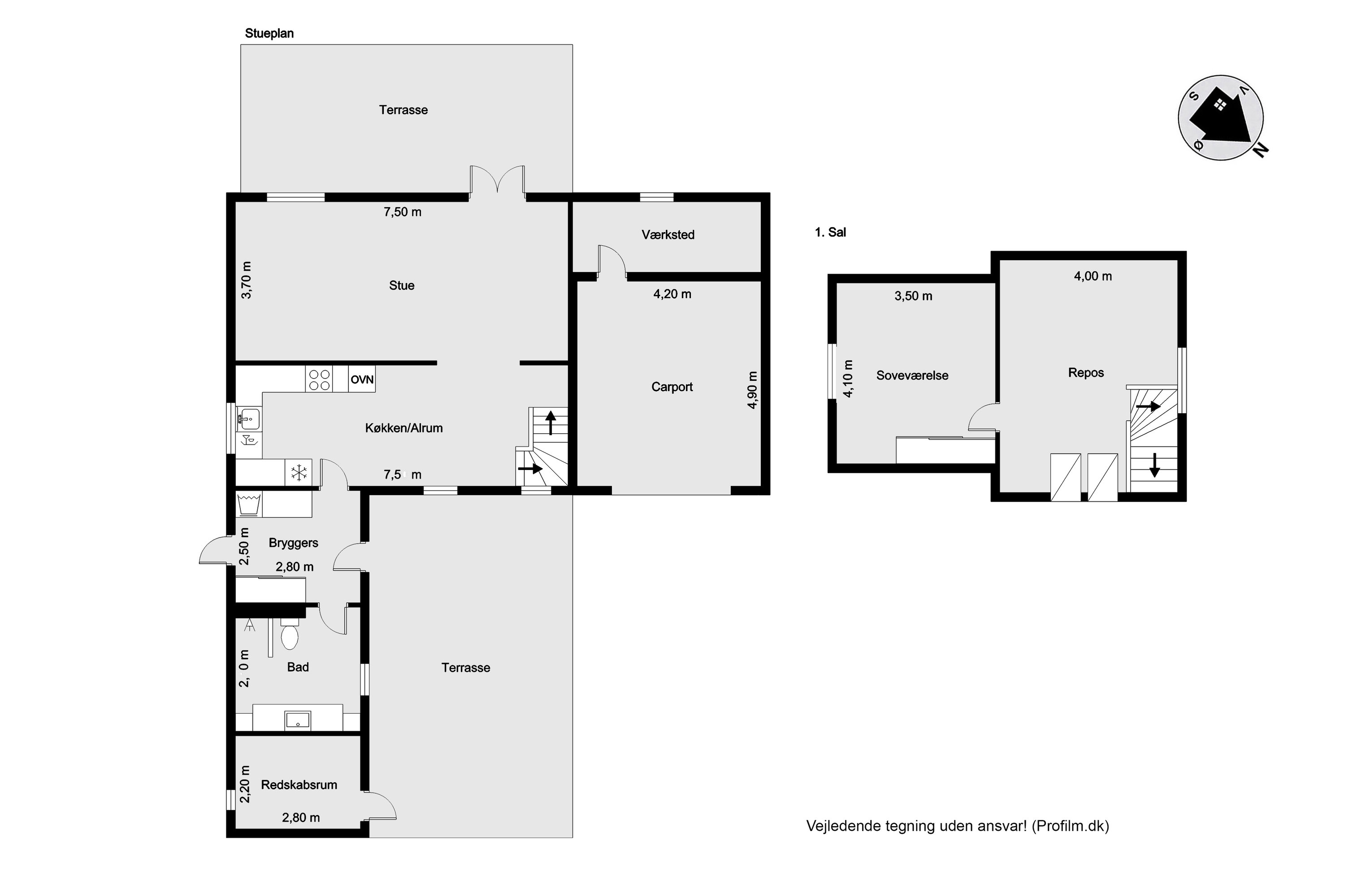 Plantegninger billede af Kræmmergårdvej 42, Møborg, 7660 Bækmarksbro