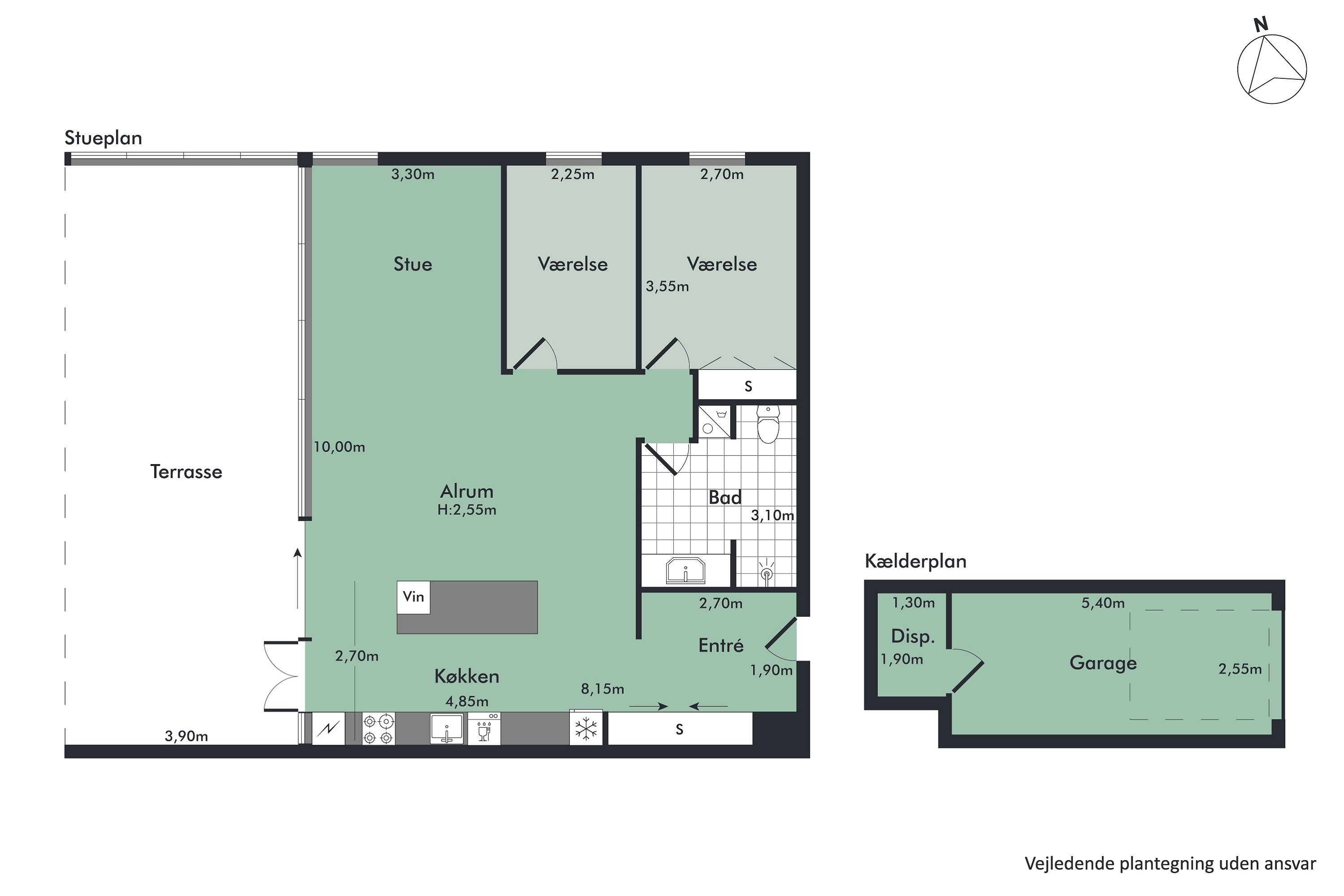 Plantegninger billede af Søndertoft 5, st.. th., 9000 Aalborg