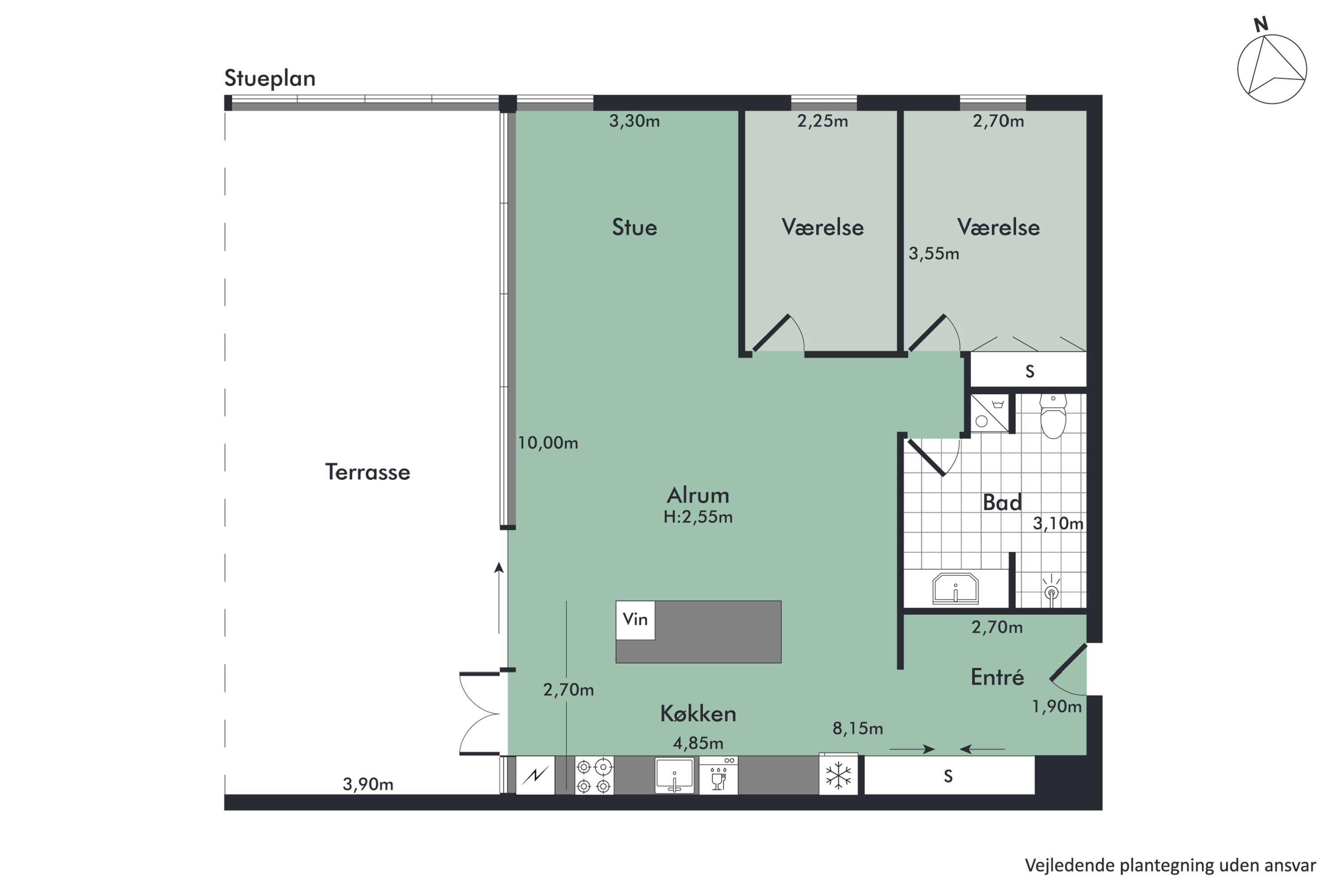 Plantegninger billede af Søndertoft 5, st.. th., 9000 Aalborg