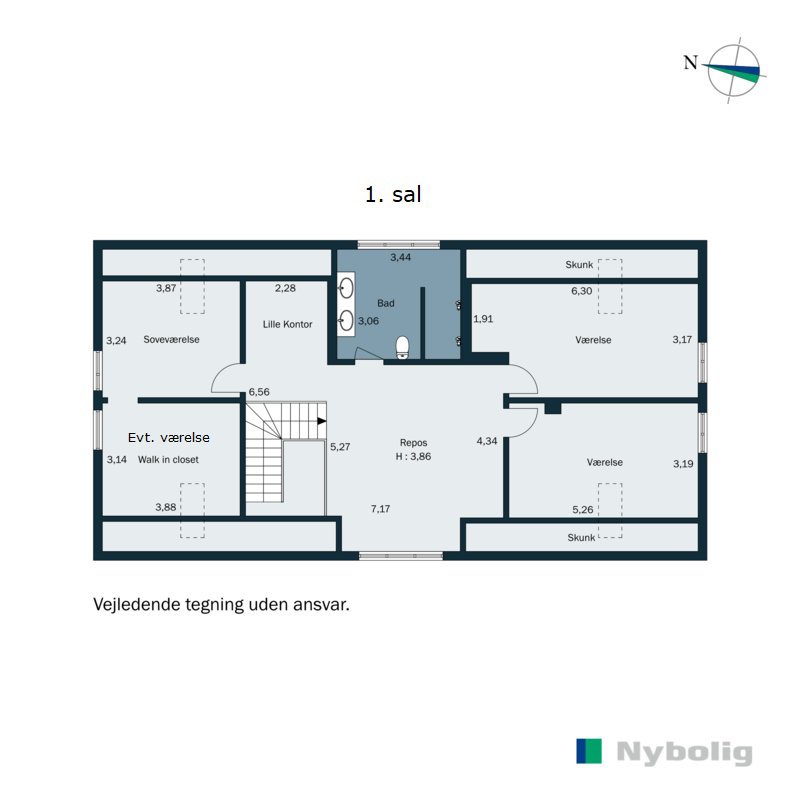 Plantegninger billede af Hedemarksvej 18, Fensten, 8300 Odder