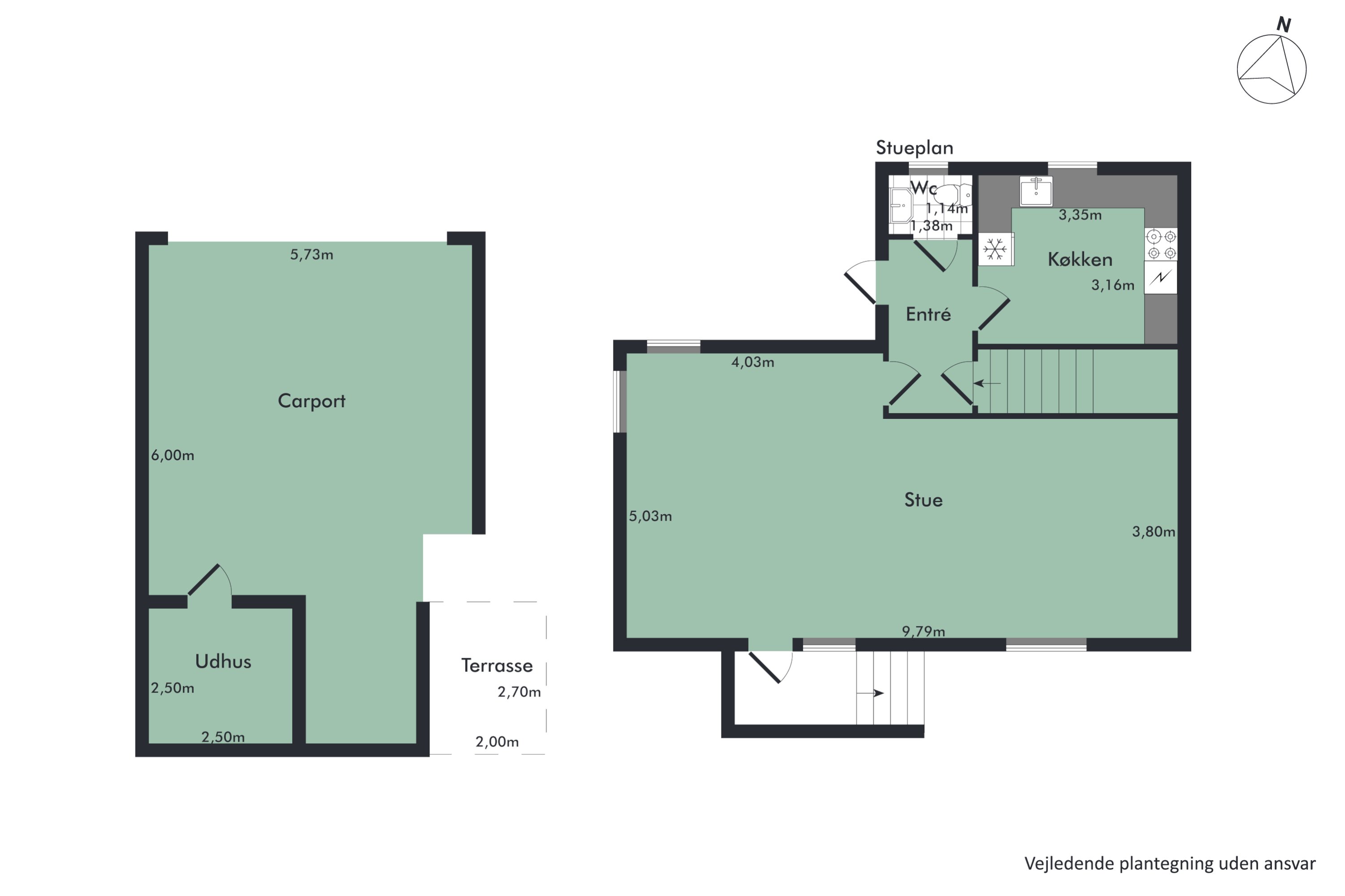 Plantegninger billede af Ellebæk 10, 9400 Nørresundby