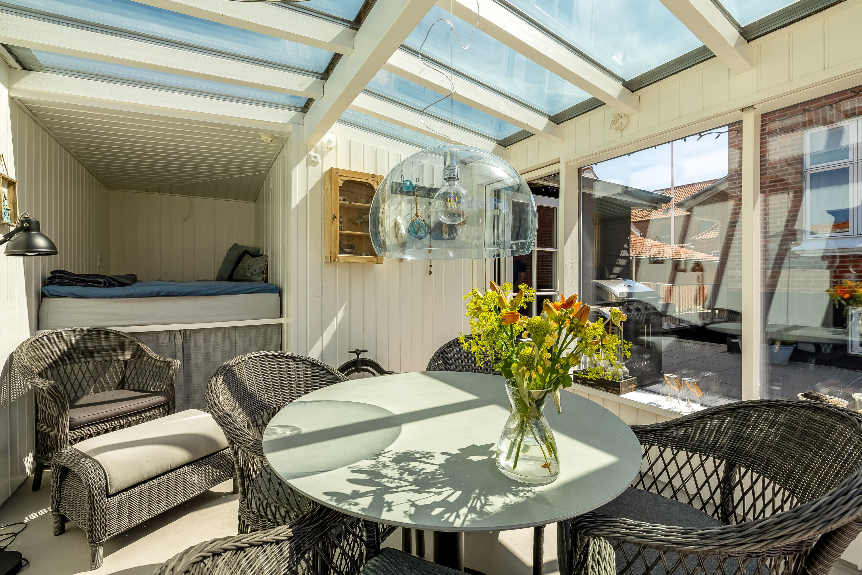 Fremhævet overdækket terrasse billede i fuldskærmstilstand. Billede af Hoffgaardsvej 10, 6950 Ringkøbing