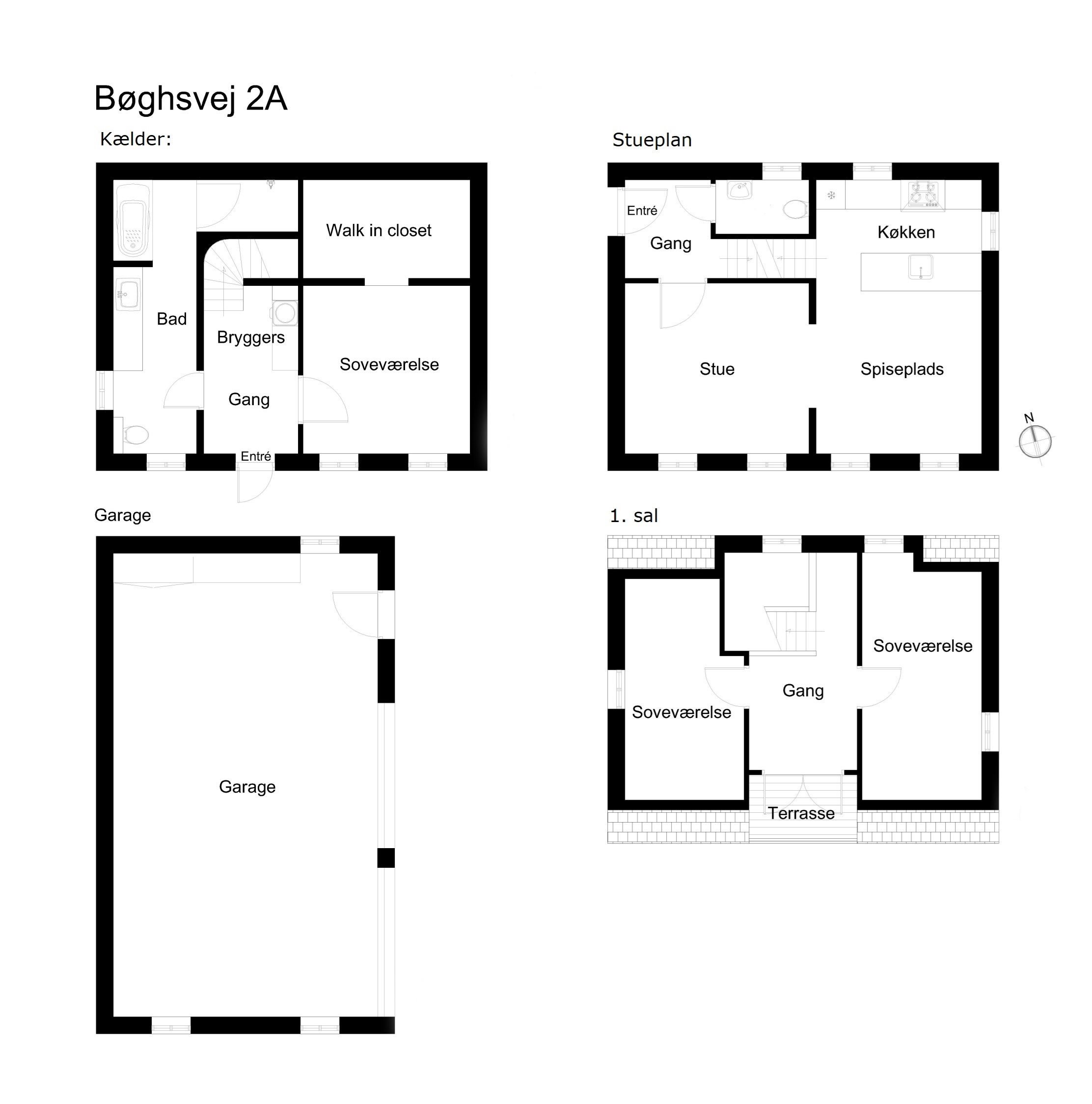 Plantegninger billede af Bøghsvej 2A, Stilling, 8660 Skanderborg