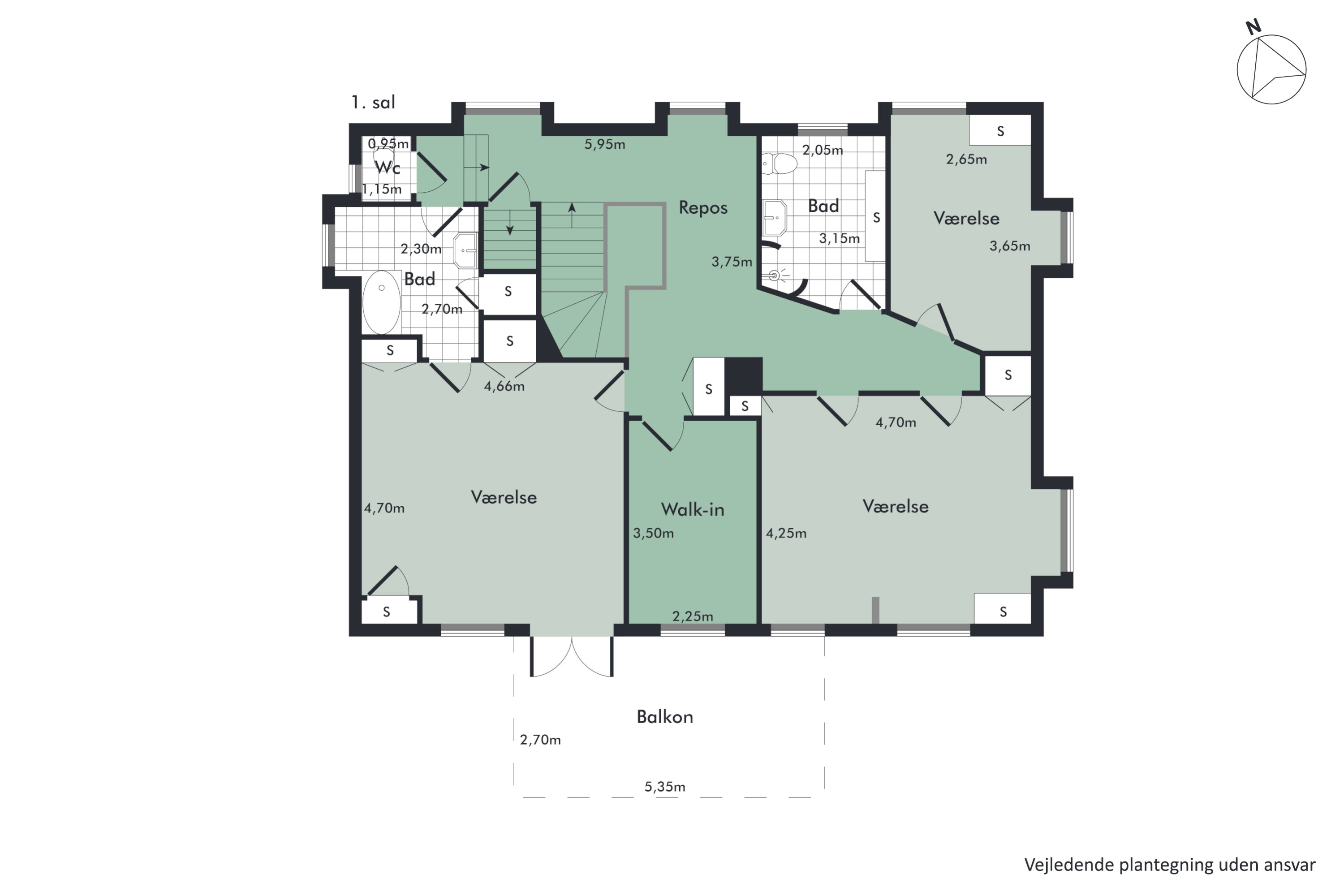 Plantegninger billede af Klostermarken 43, 9000 Aalborg