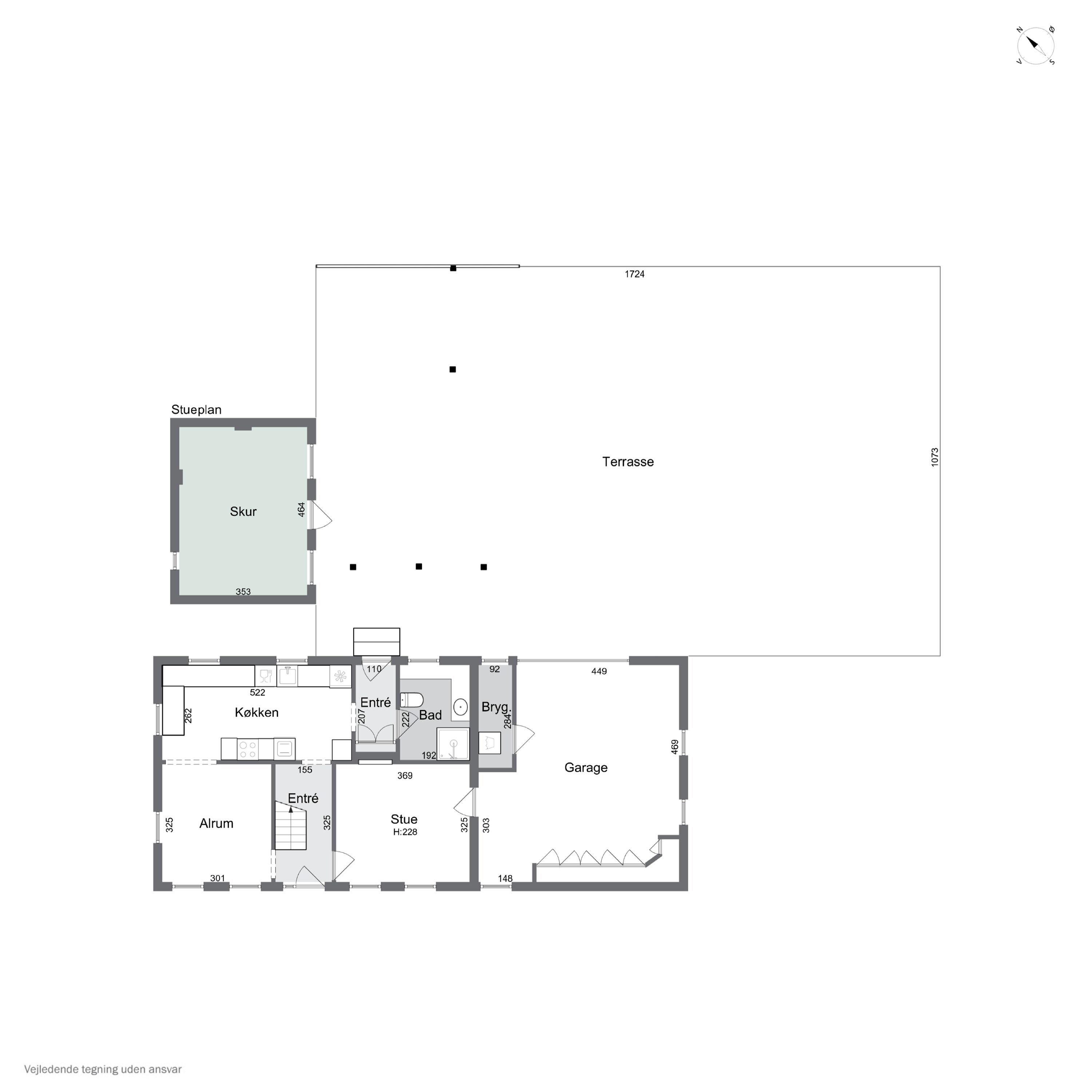 Plantegninger billede af Slagelsevej 189A, 4400 Kalundborg