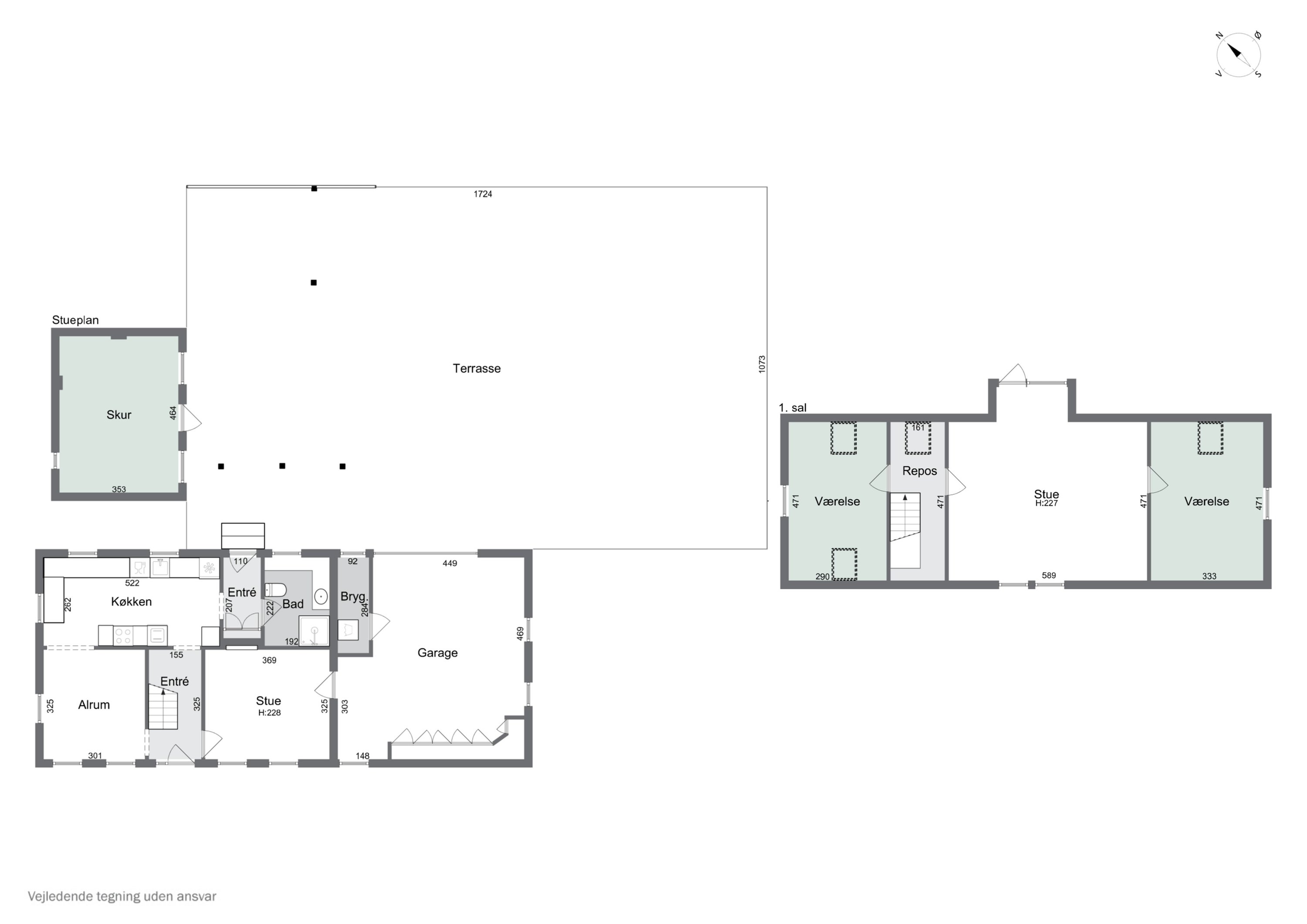 Plantegninger billede af Slagelsevej 189A, 4400 Kalundborg