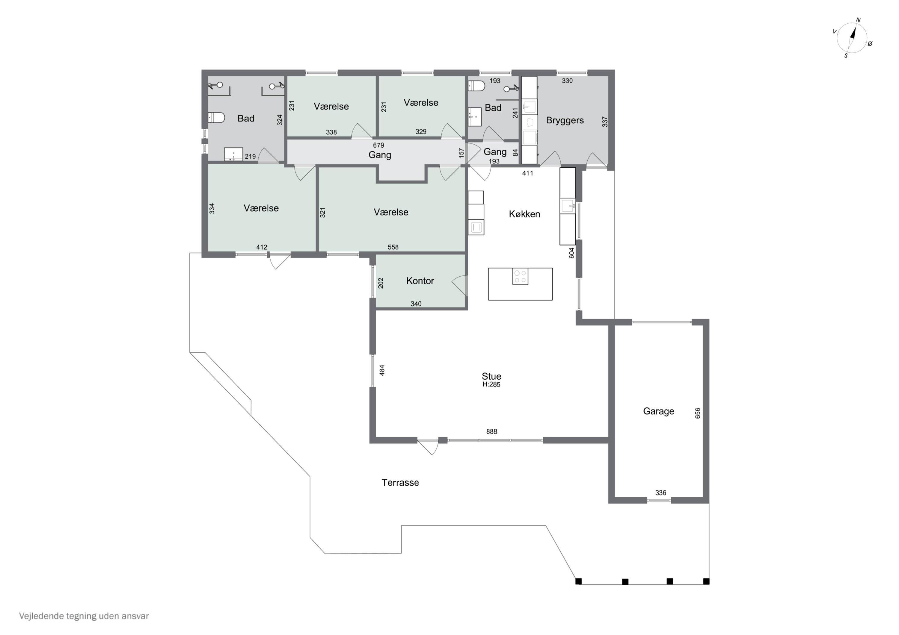 Plantegninger billede af Gyvelvænget 140, 7730 Hanstholm
