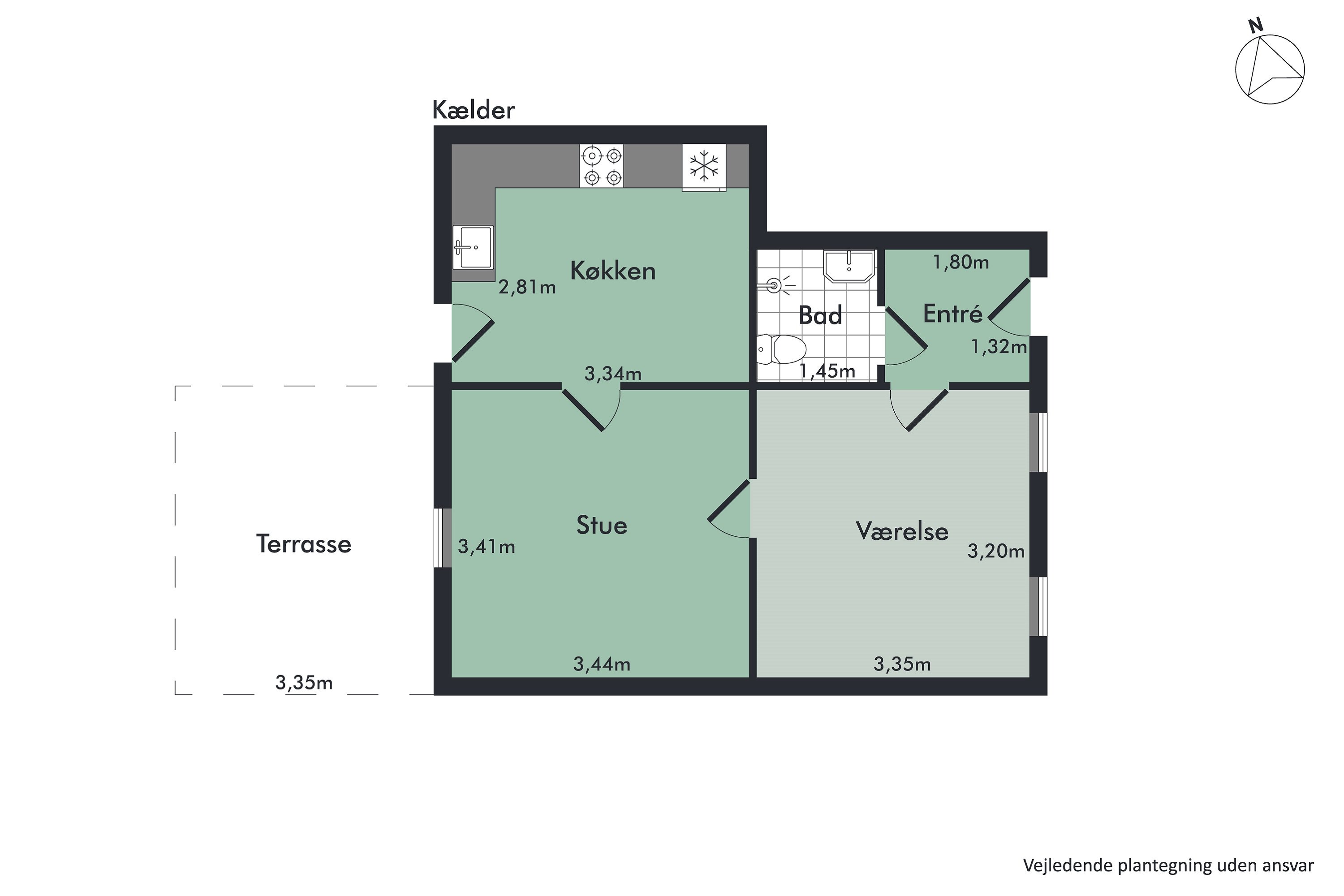 Plantegninger billede af Grøndalsvej 2, Hobro By, 9500 Hobro