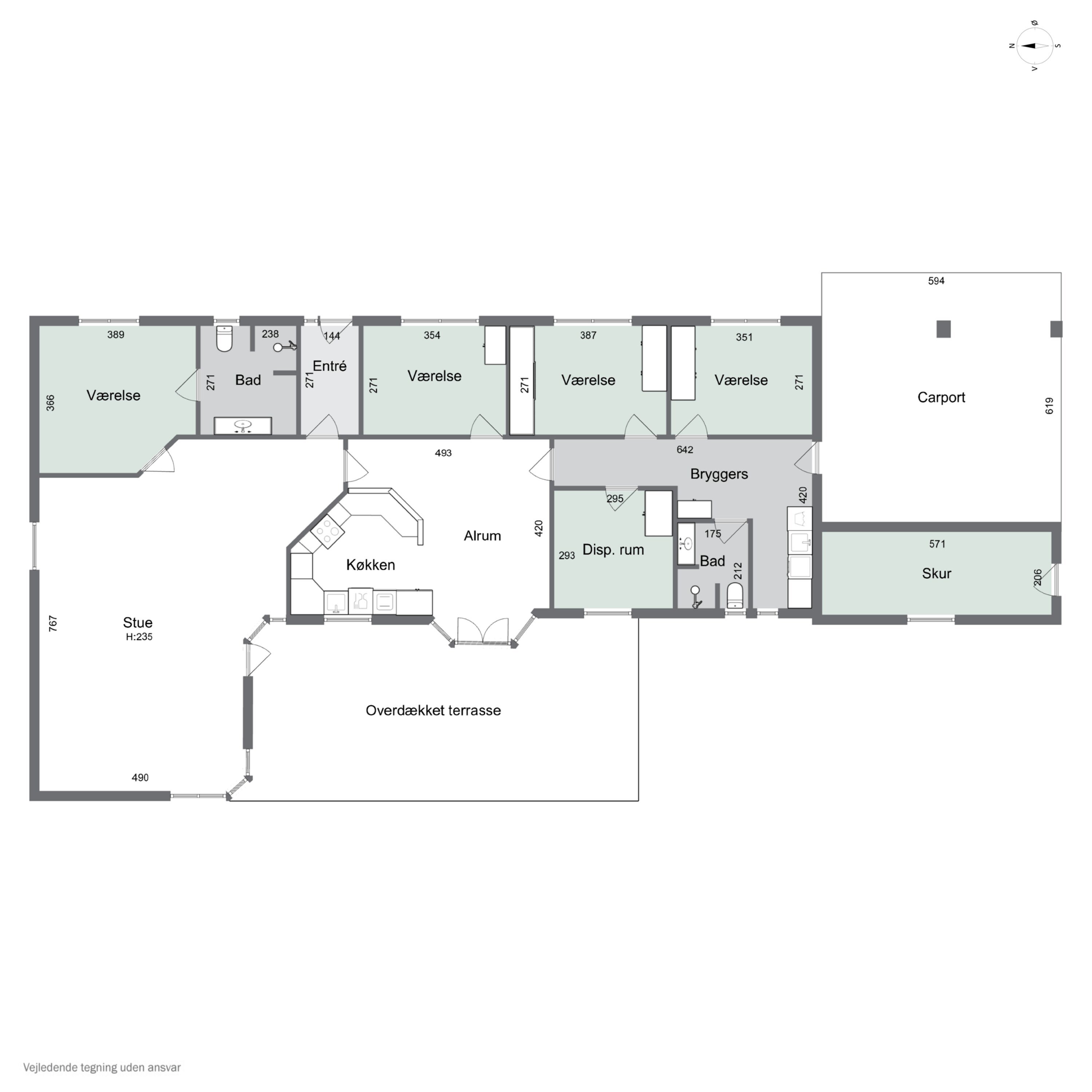 Plantegninger billede af Græshaven 9B, Bullerup, 5320 Agedrup