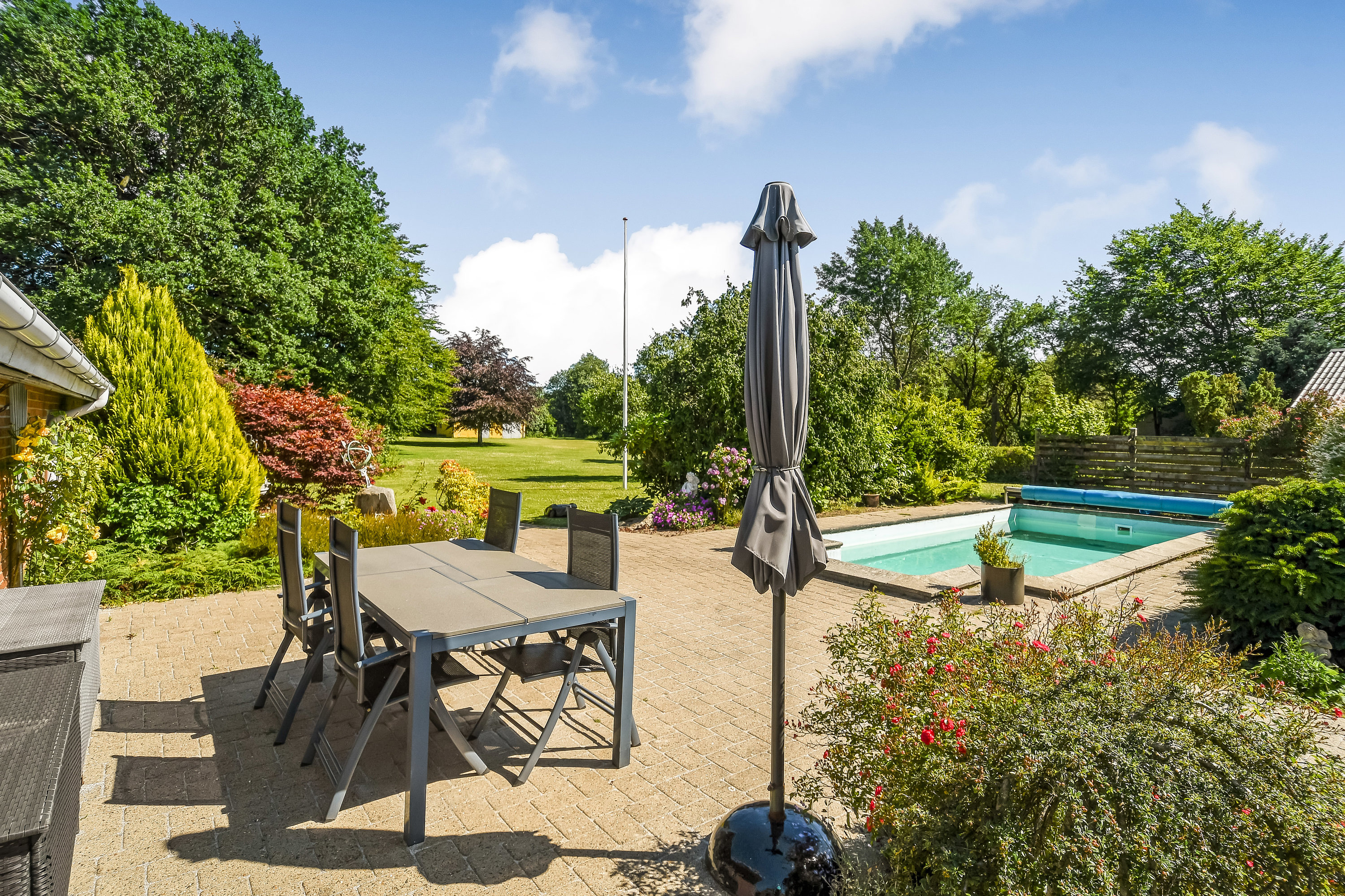 Fremhævet terrasse billede i fuldskærmstilstand. Billede af Bækkevej 5, 6623 Vorbasse