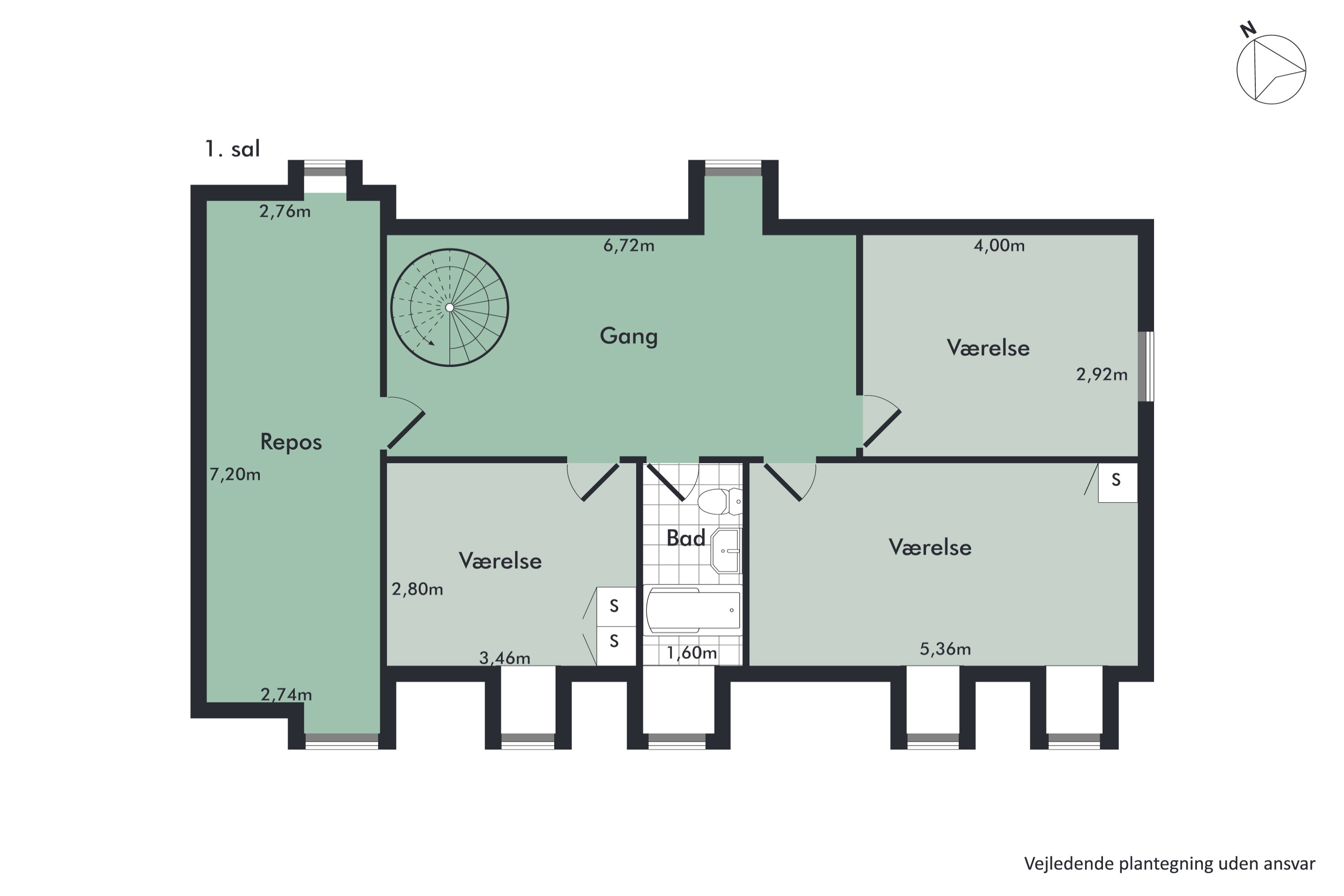 Plantegninger billede af Grindstedvej 43, Hammer Bakker, 9310 Vodskov