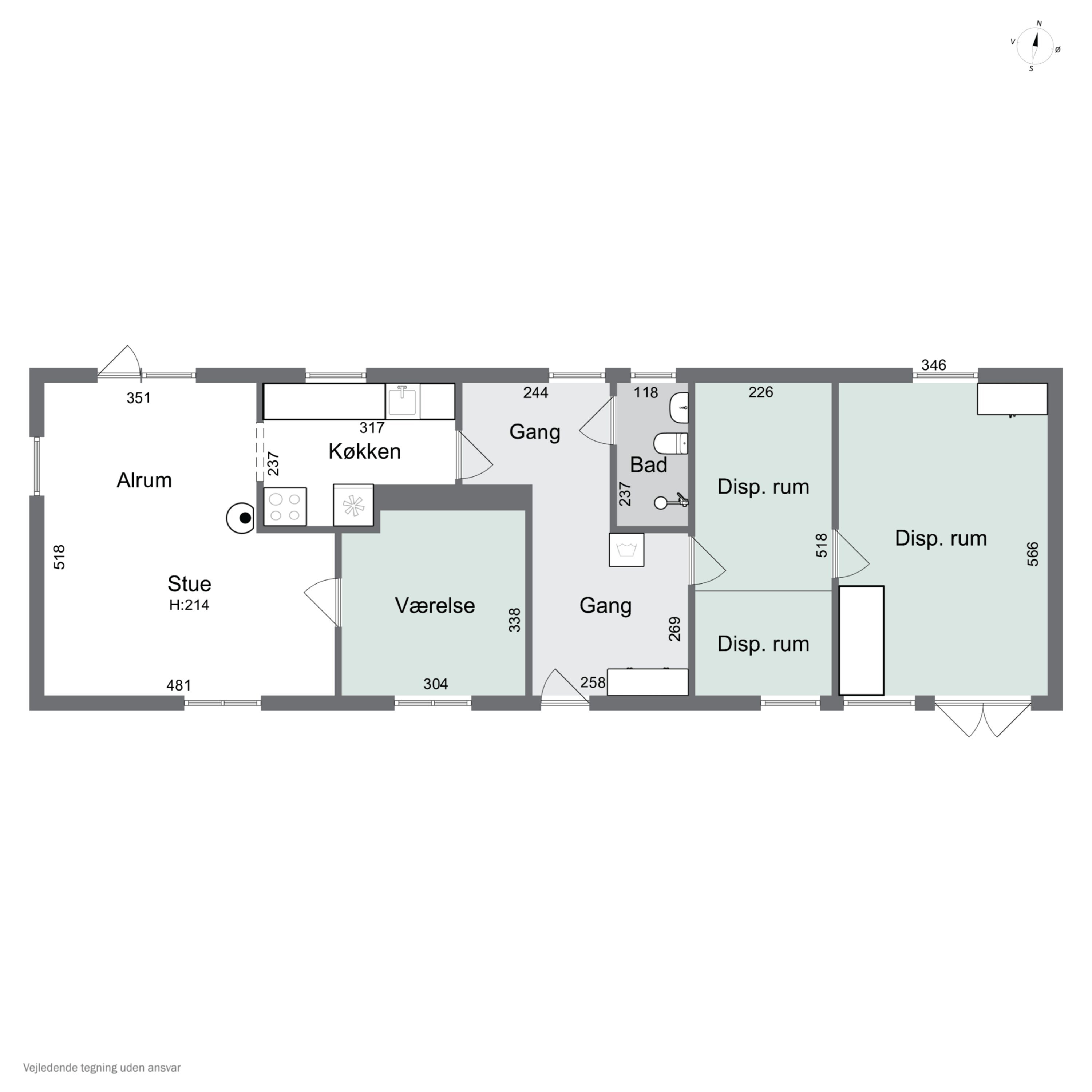 Plantegninger billede af Borgergade 36, Koldby, 7752 Snedsted