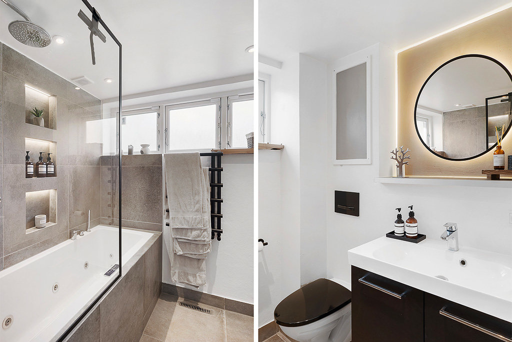 Fremhævet badeværelse billede i fuldskærmstilstand. Billede af Dyssegårdsvej 8, 2900 Hellerup