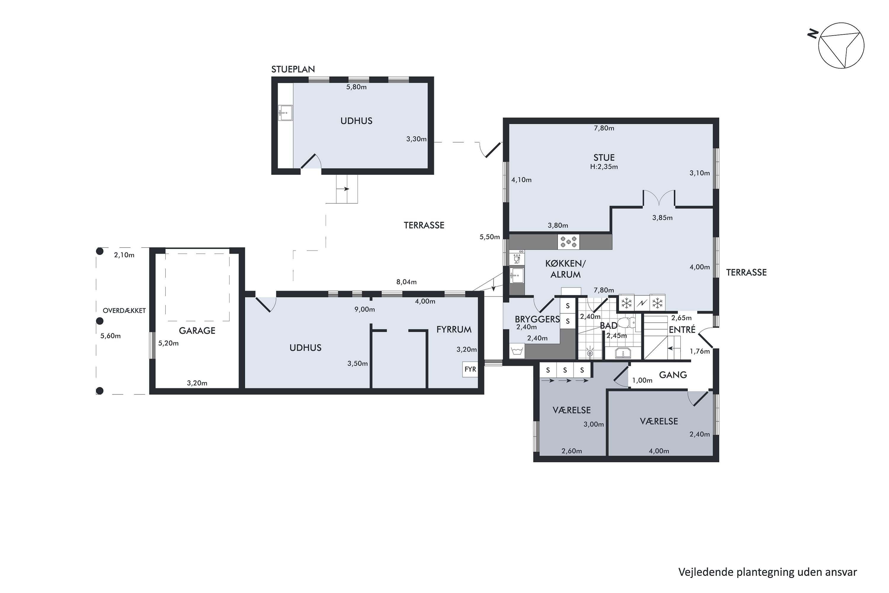Plantegninger billede af Robstrupvej 5, Voldby, 8500 Grenaa