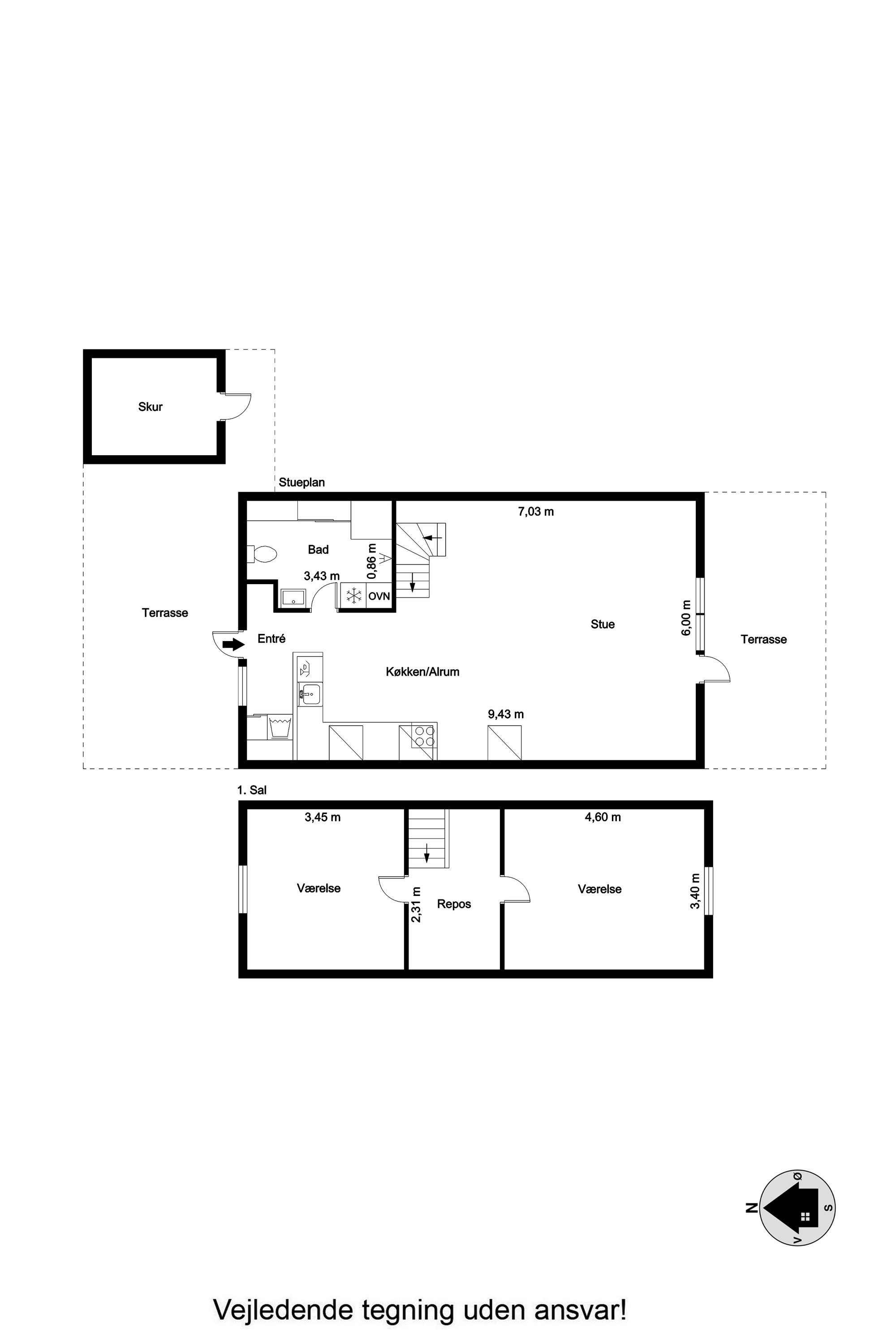 Plantegninger billede af Golfsvinget 202, Gatten, 9640 Farsø