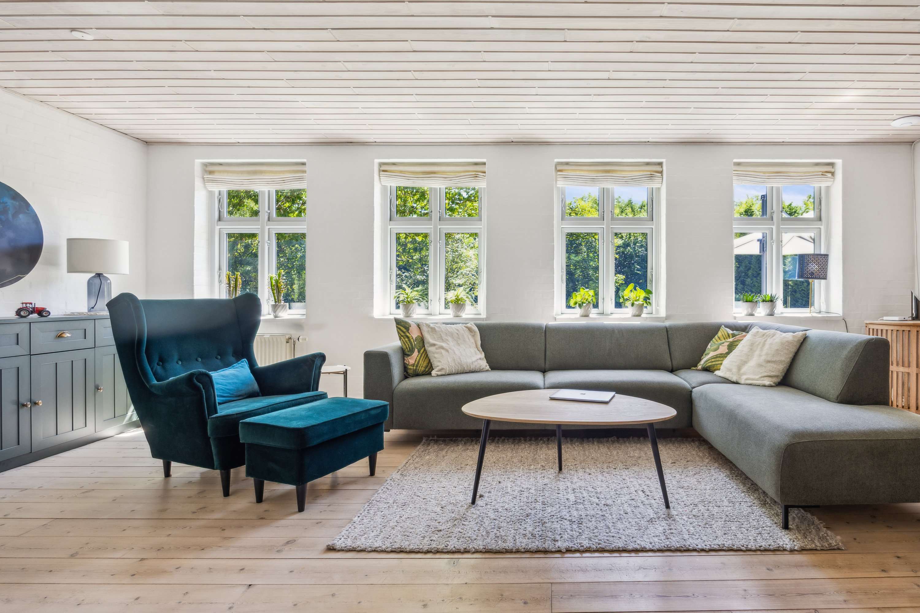 Fremhævet stue billede i fuldskærmstilstand. Billede af Vråvej 1A, 9510 Arden