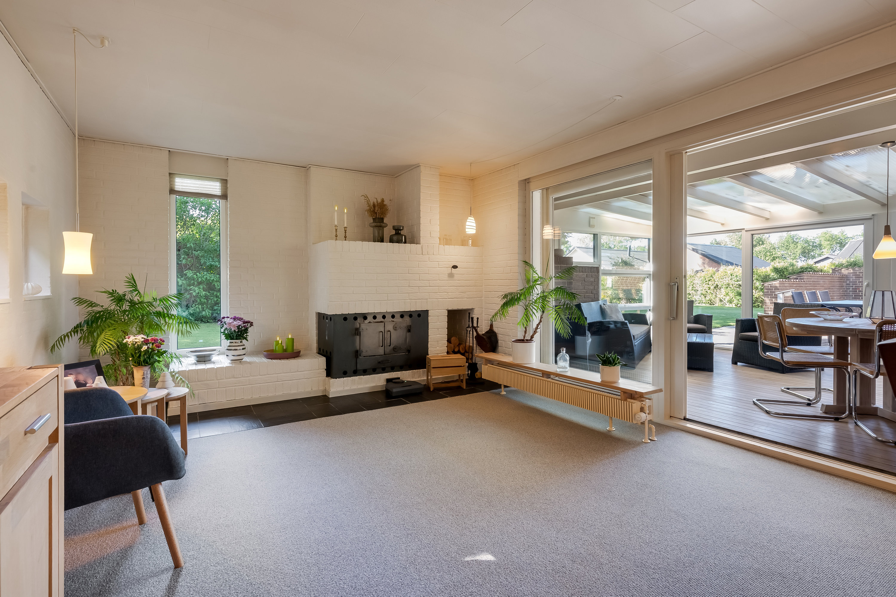 Fremhævet stue billede i fuldskærmstilstand. Billede af Riisagersvej 4, 7500 Holstebro