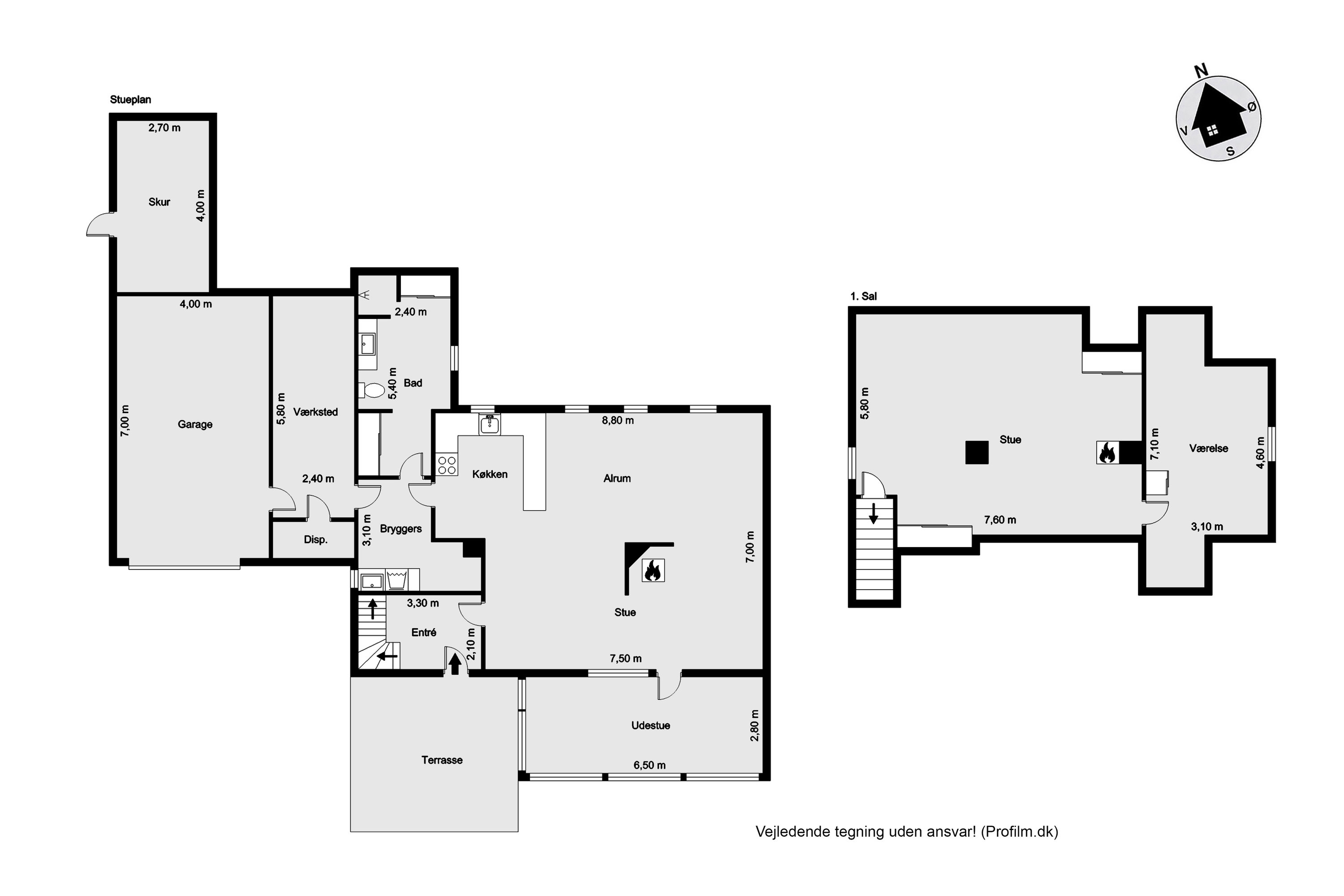 Plantegninger billede af Brunsgårdvej 2, Nørlem, 7620 Lemvig