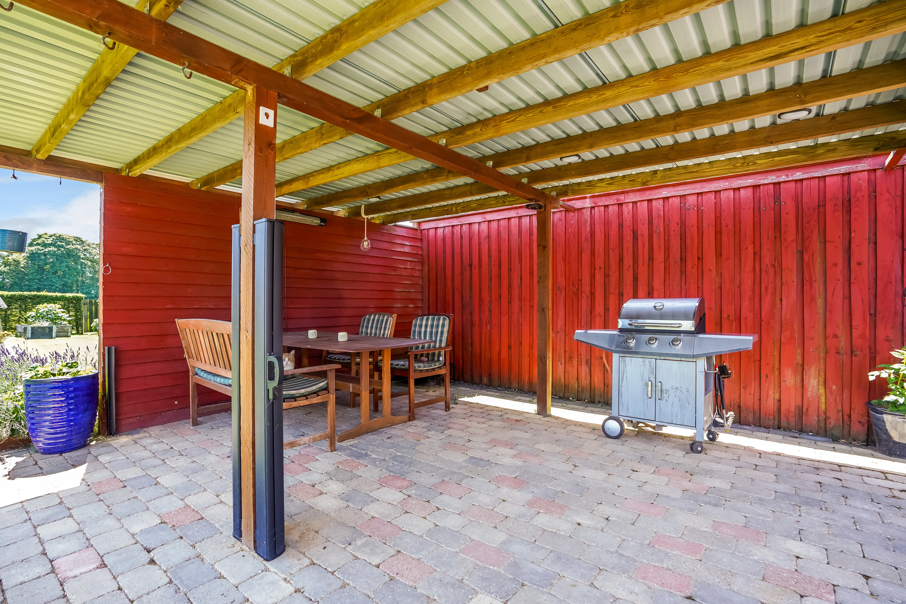 Fremhævet terrasse billede i fuldskærmstilstand. Billede af Sydtoften 1, 7160 Tørring