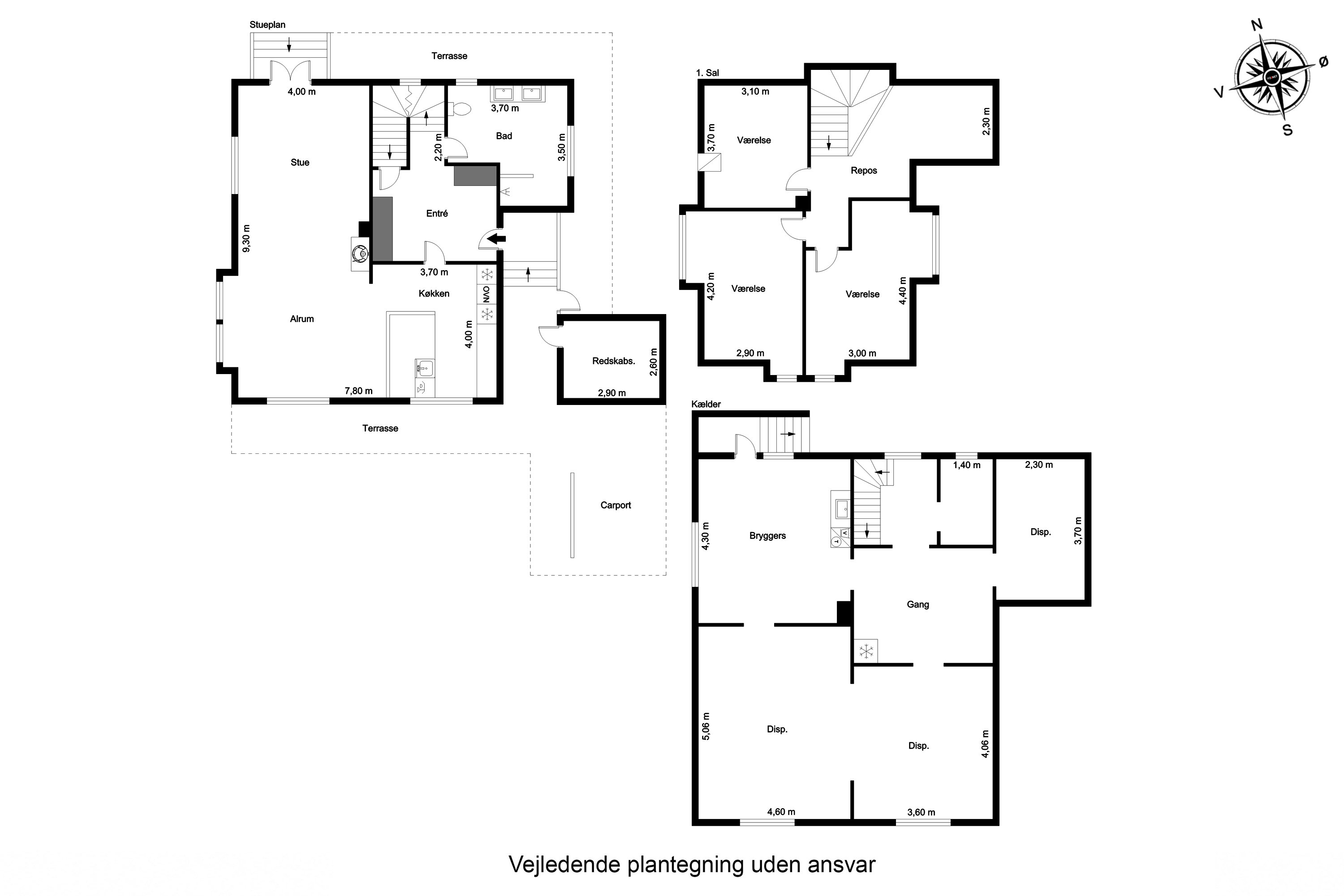Plantegninger billede af Margrethes Allé 3, Dalum, 5250 Odense SV