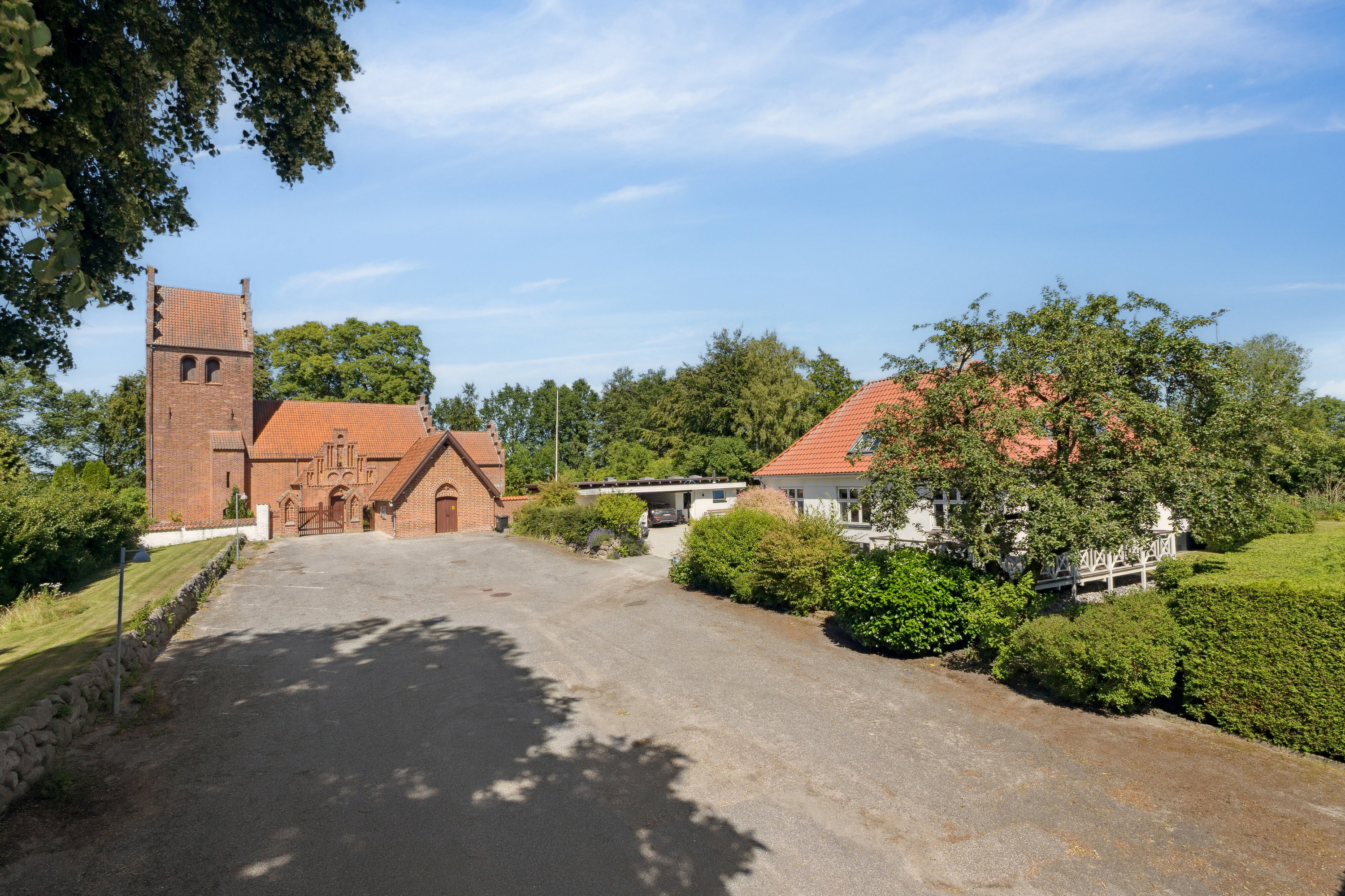 Fremhævet set fra vejen billede i fuldskærmstilstand. Billede af Førslev Kirkestræde 10E, Førslev, 4690 Haslev
