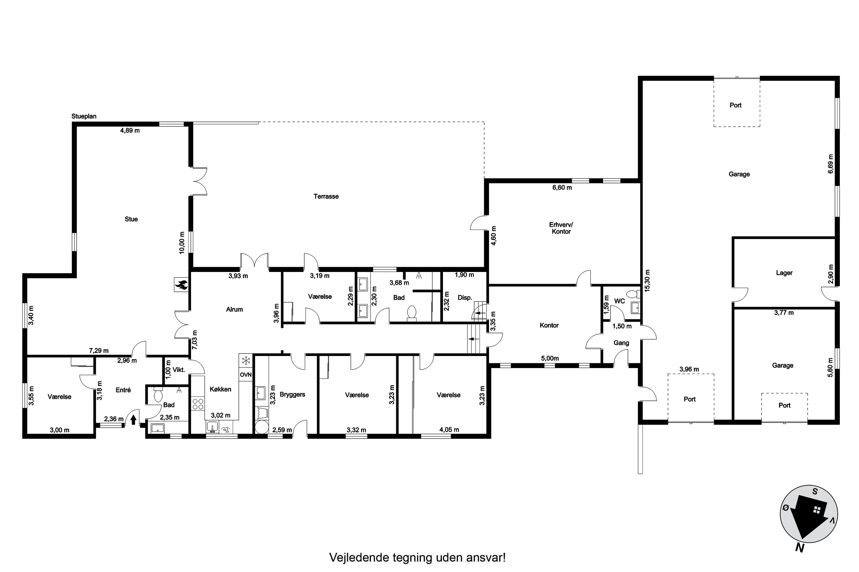 Plantegninger billede af Nyboesvej 23, V Hornum, 9640 Farsø