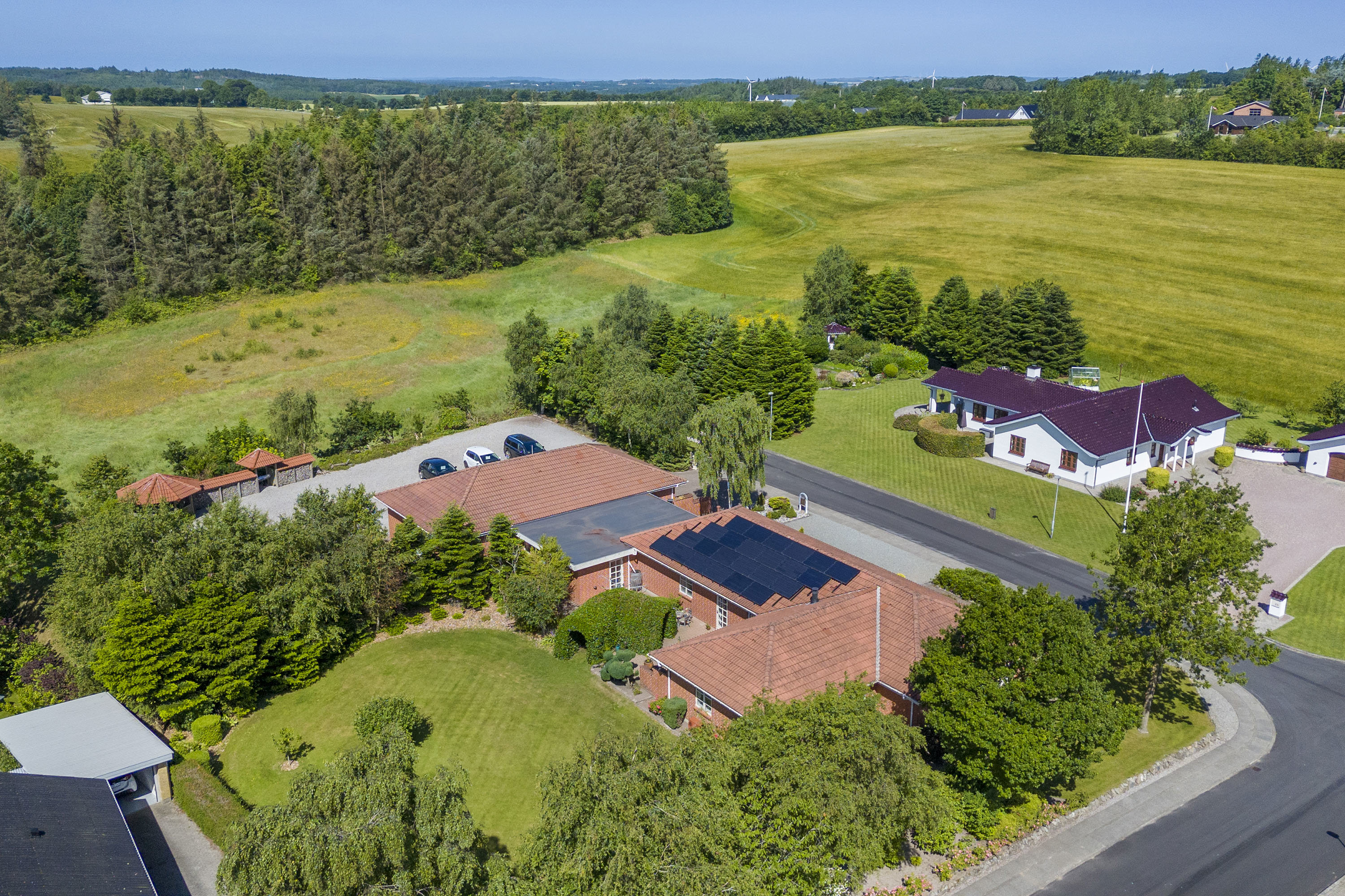 Fremhævet luftfoto billede i fuldskærmstilstand. Billede af Nyboesvej 23, V Hornum, 9640 Farsø